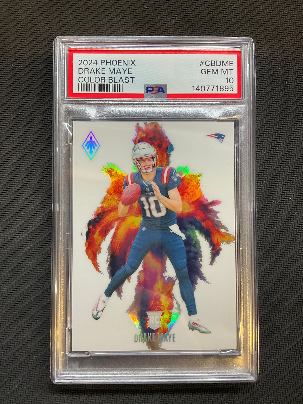 2024 Phoenix Drake Maye Color Blast Rookie PSA 10 Patriots