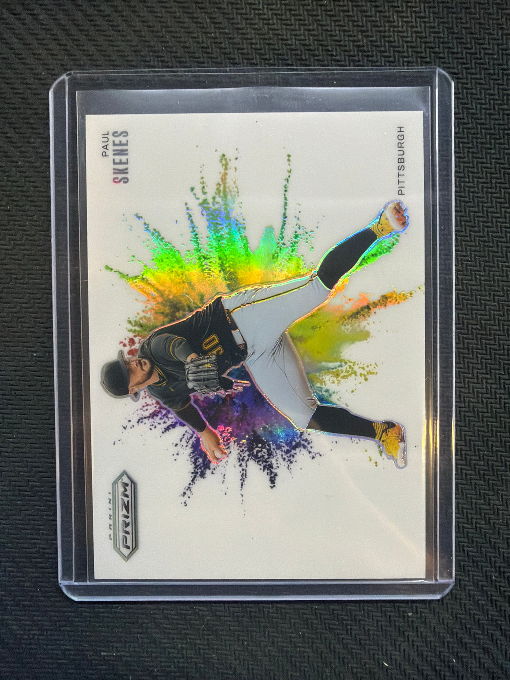 2025 Panini Prizm Paul Skenes #5 Color Blast Pirates