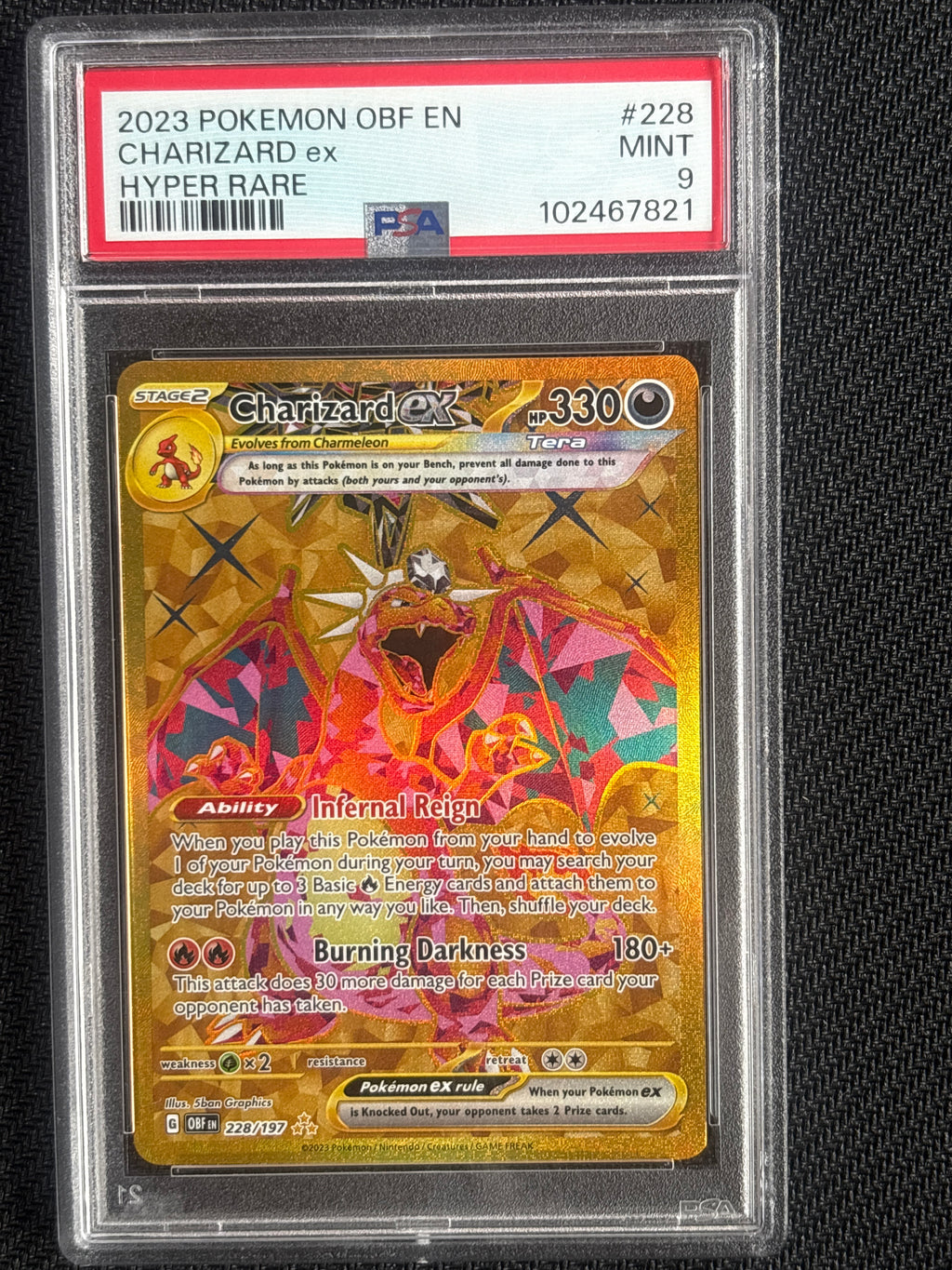 2023 Charizard ex 228/197 PSA 9