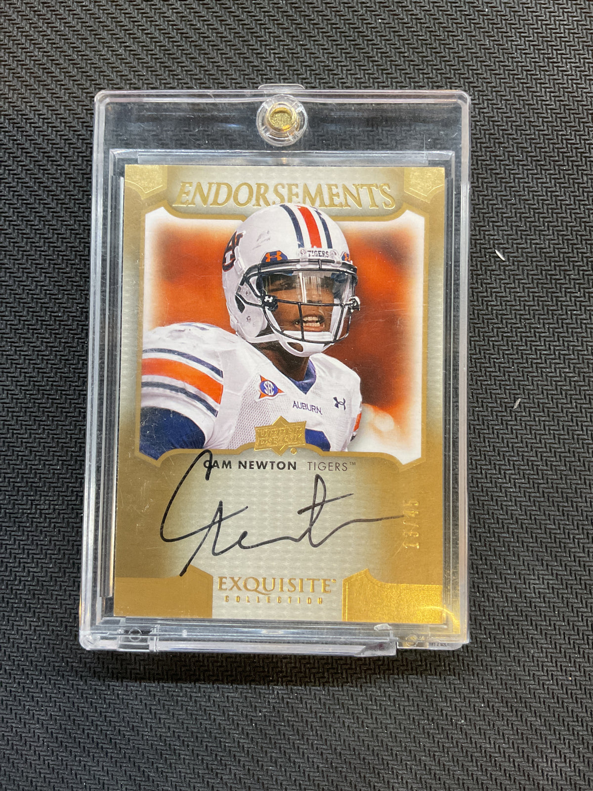 2011 Upper Deck Cam Newton Rookie Auto Endorsements Auburn /45