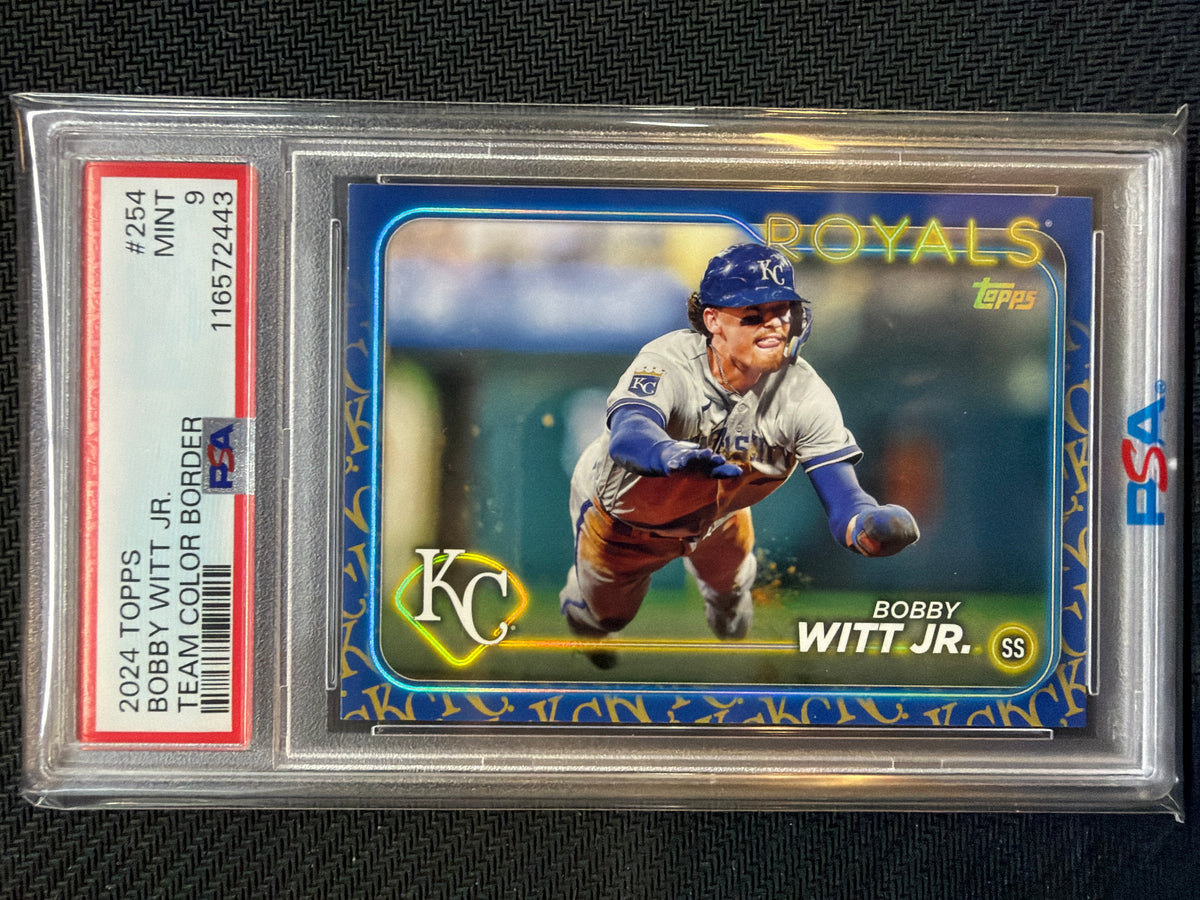 2024 Topps Bobby Witt Jr. Team Color Border #254 PSA 9 Royals