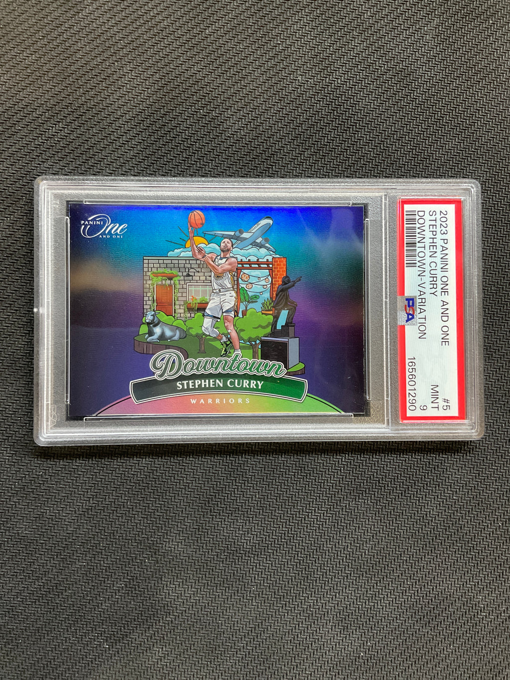 2023 Panini One And One Stephen Curry Downtown Variation PSA 9 Warriors
