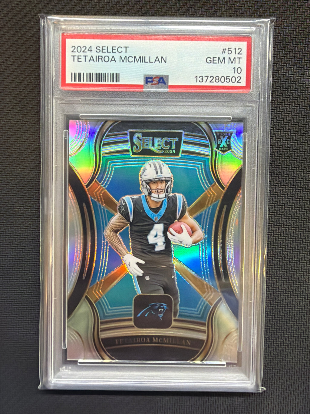 2024 Panini Select XRC Tetairoa McMillan #512 PSA 10 502