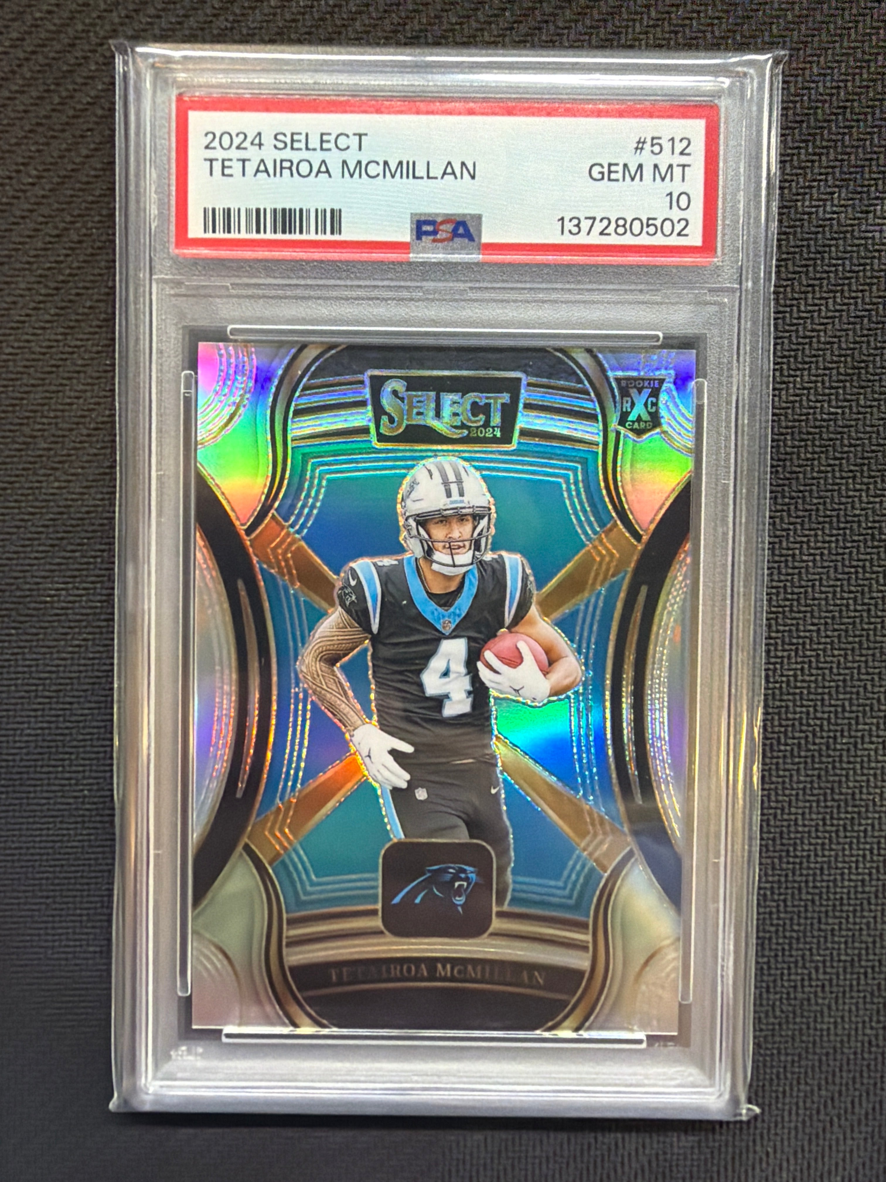 2024 Panini Select XRC Tetairoa McMillan #512 PSA 10 502