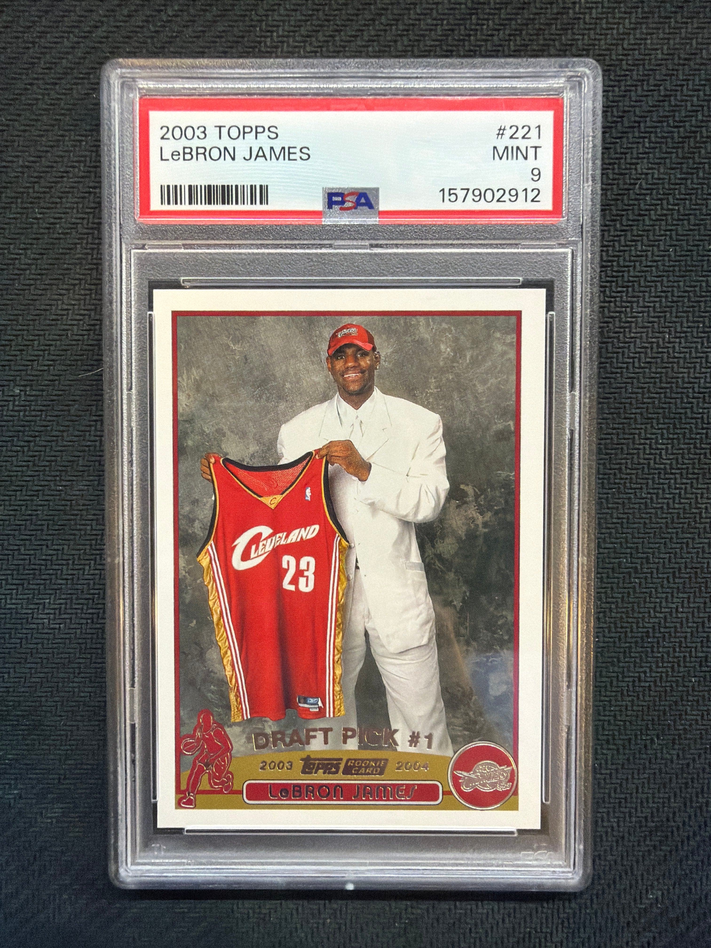 2003 Topps Lebron James Rookie PSA 9 Cavaliers