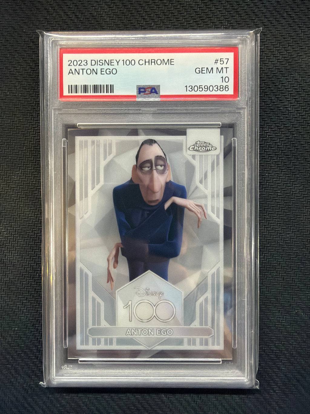 2023 Topps Chrome Disney 100 Anton Ego #57 PSA 10 386