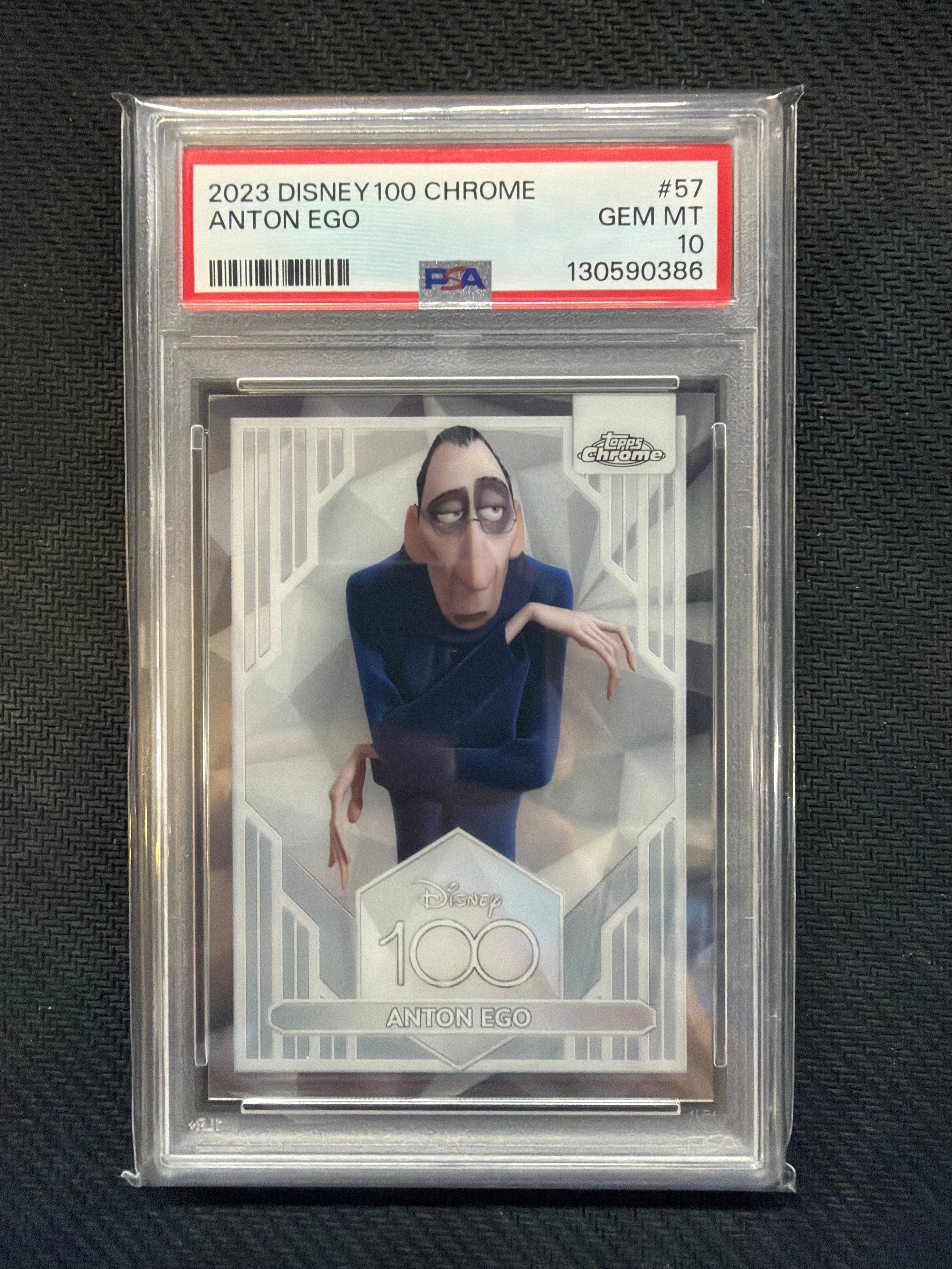 2023 Topps Chrome Disney 100 Anton Ego #57 PSA 10 386