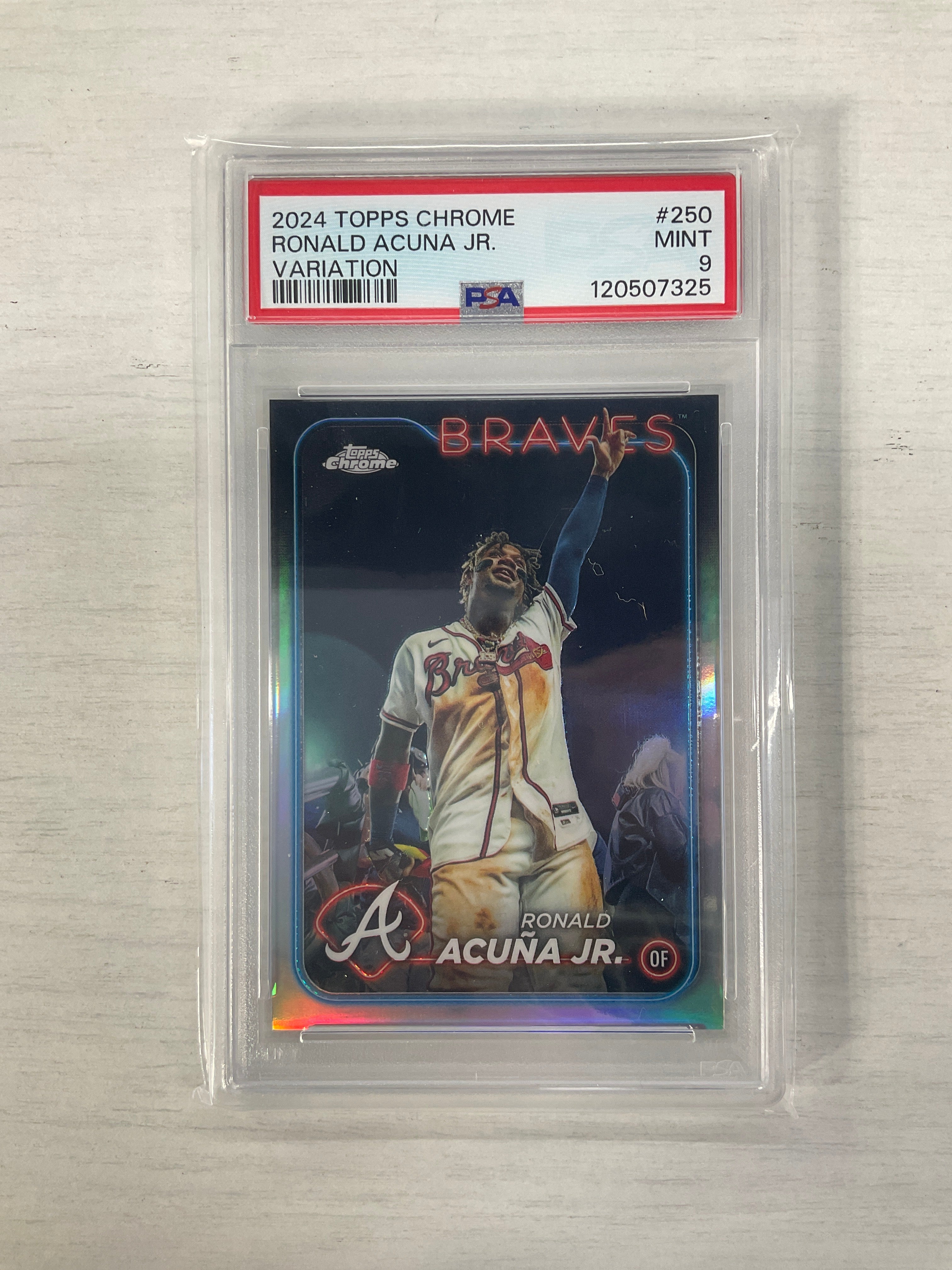 2024 Topps Chrome Ronald Acuna Jr. Variation PSA 9