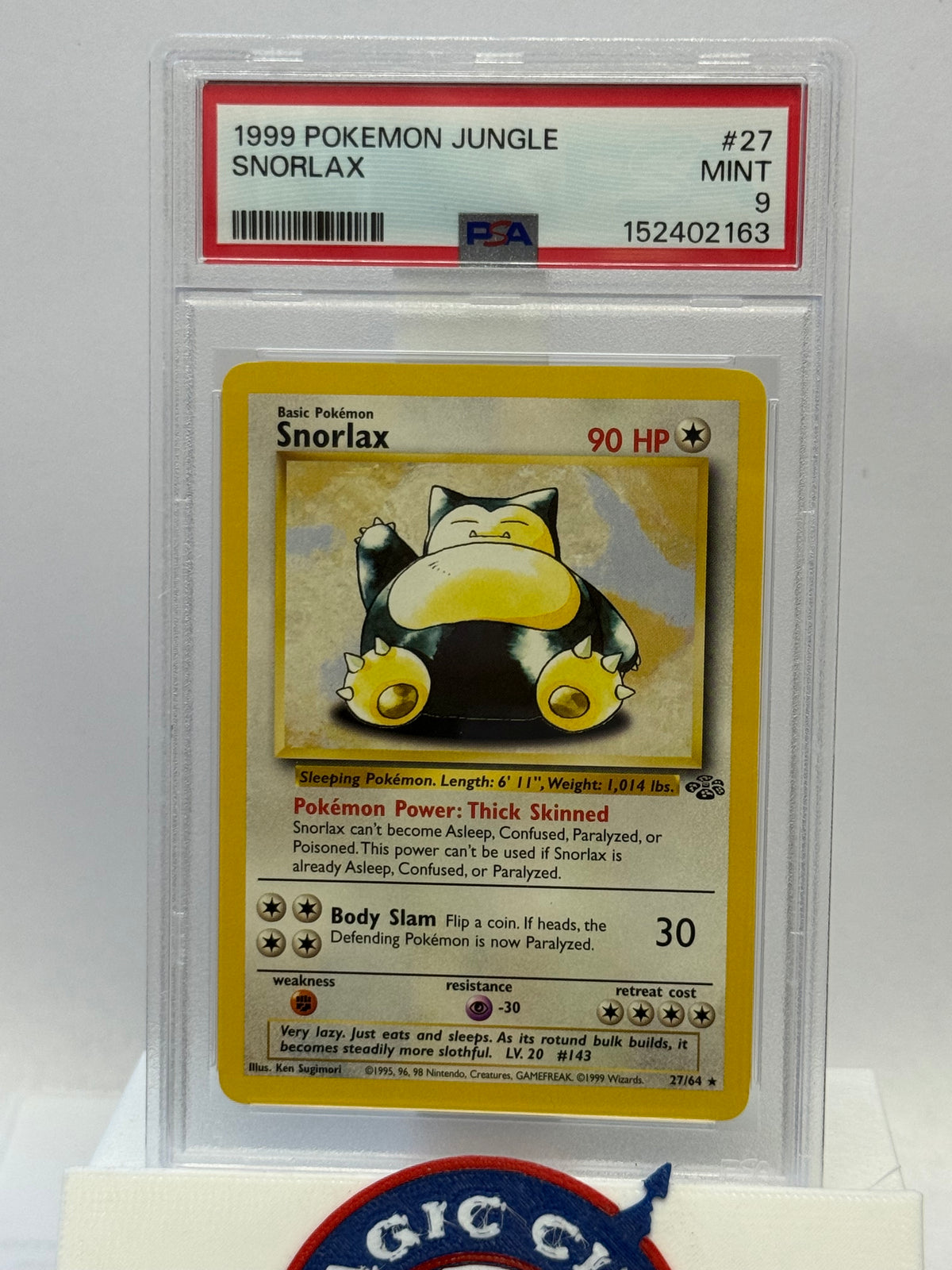 1999 Pokemon Jungle Snorlax 27 PSA 9