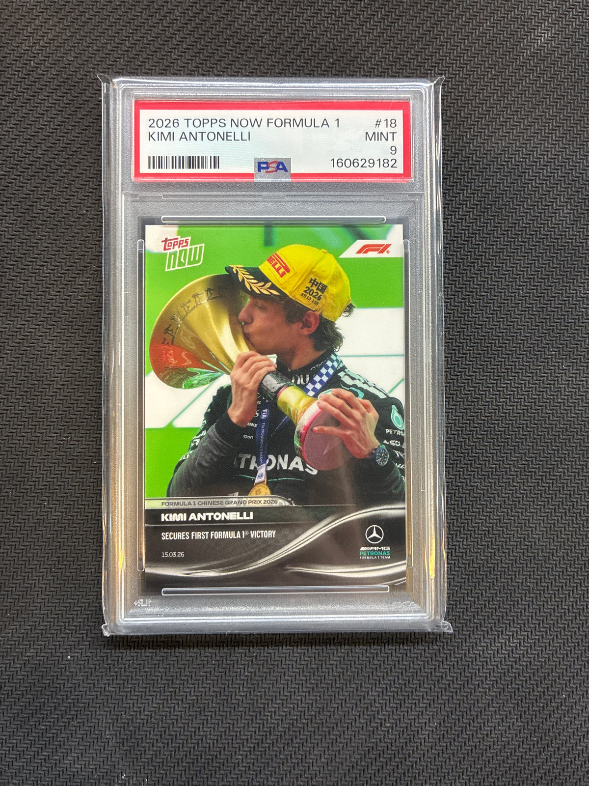 2026 Topps Now Formula 1 Kimi Antonelli #18 PSA 9 182