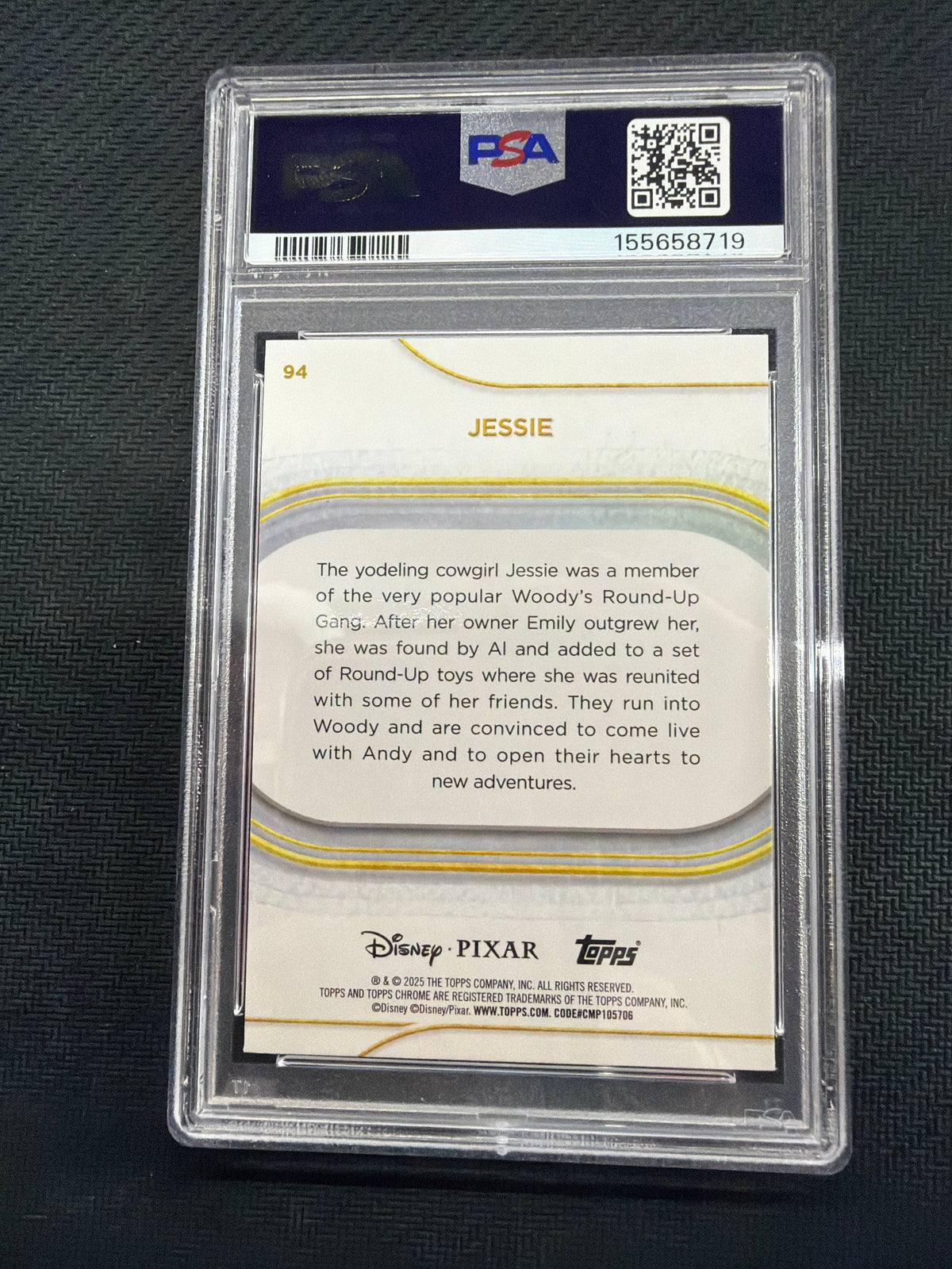 2025 Topps Chrome Disney Jessie #94 PSA 10 Toy Story 719