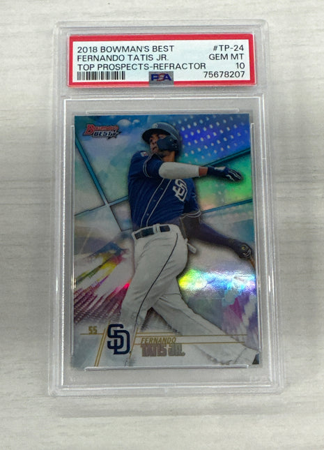 2018 Bowman Best Fernando Tatis Jr Refractor PSA 10