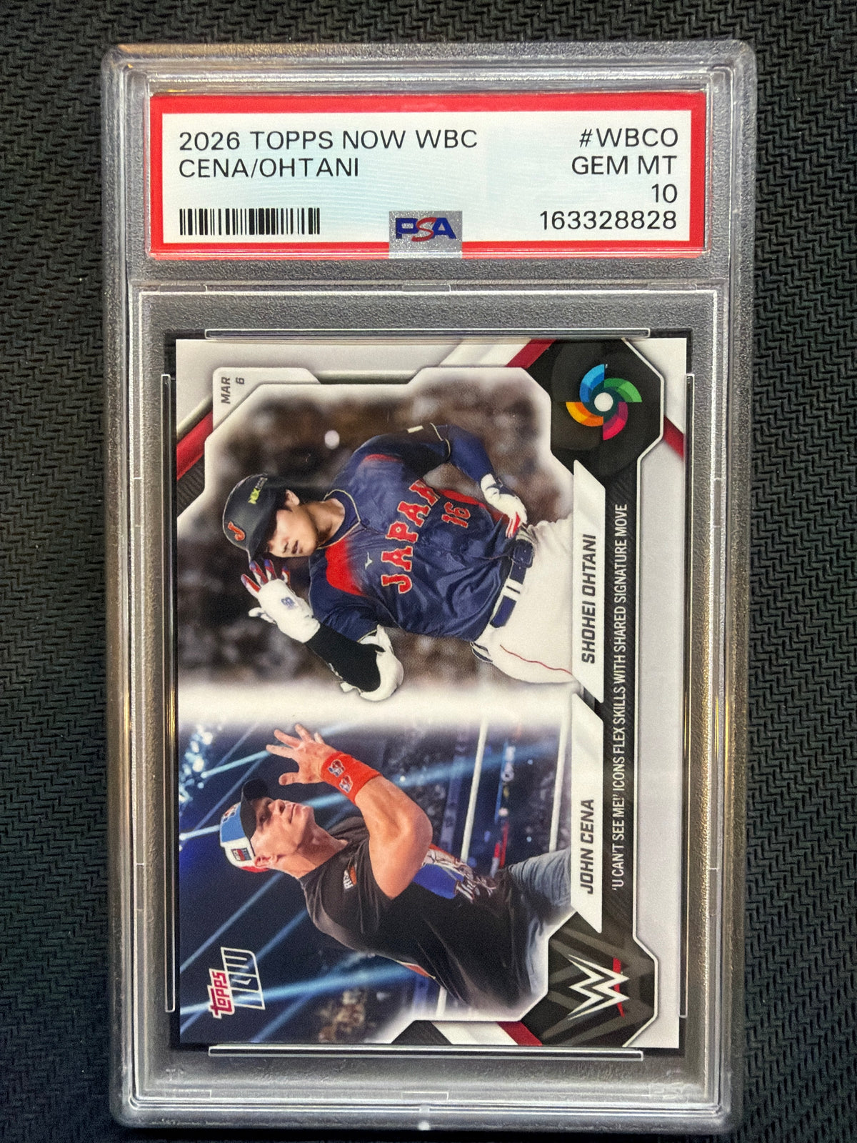 2026 Topps Now WBC Cena/Ohtani #WBCO PSA 10 828