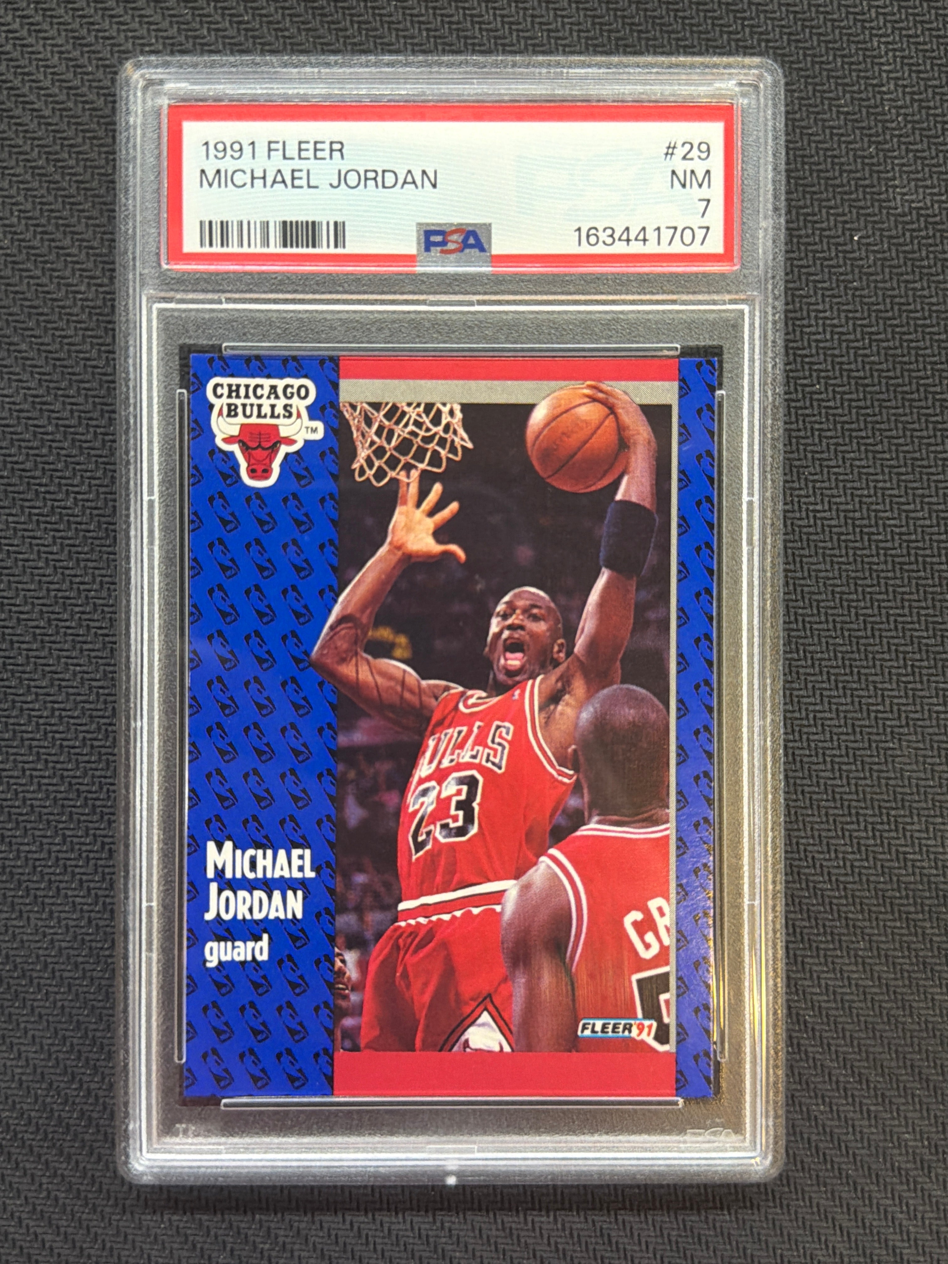 1991 Fleer Michael Jordan #29 PSA 7 Bulls 707