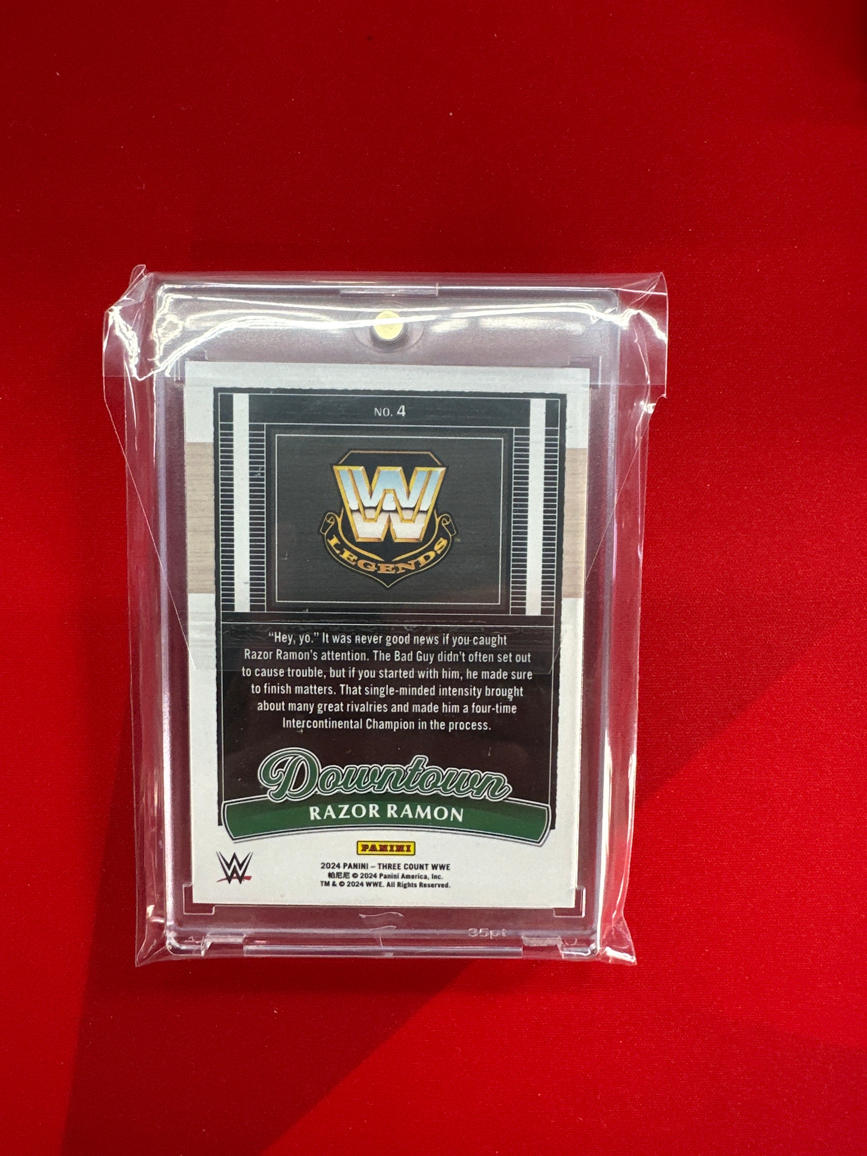 2024 Panini Three WWE Razor Ramon Downtown!