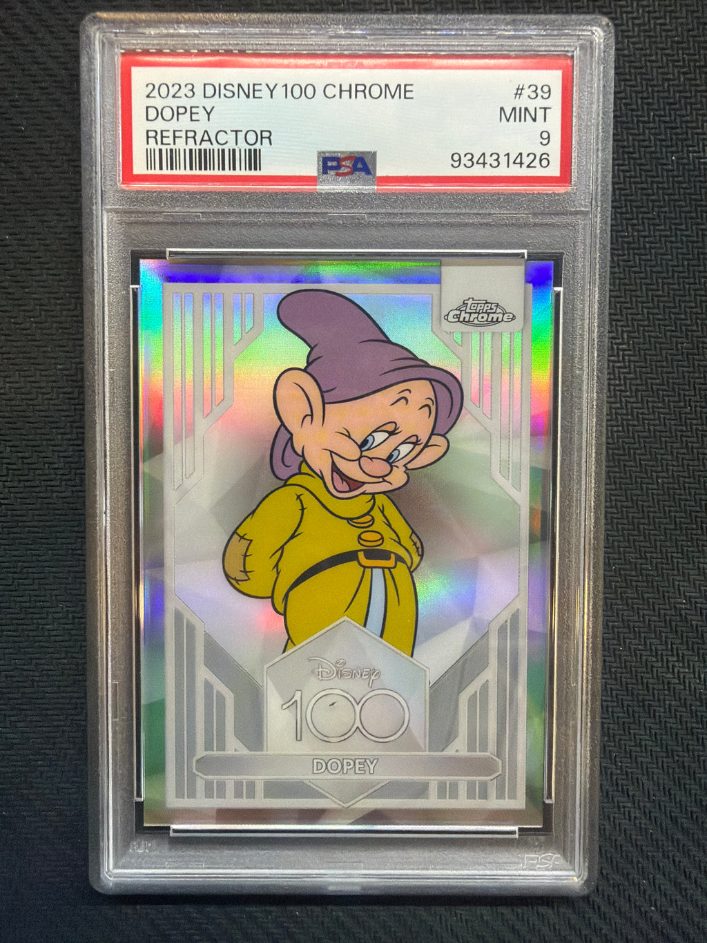 2023 Topps Chrome Disney 100 Dopey Refractor #39 PSA 9 426