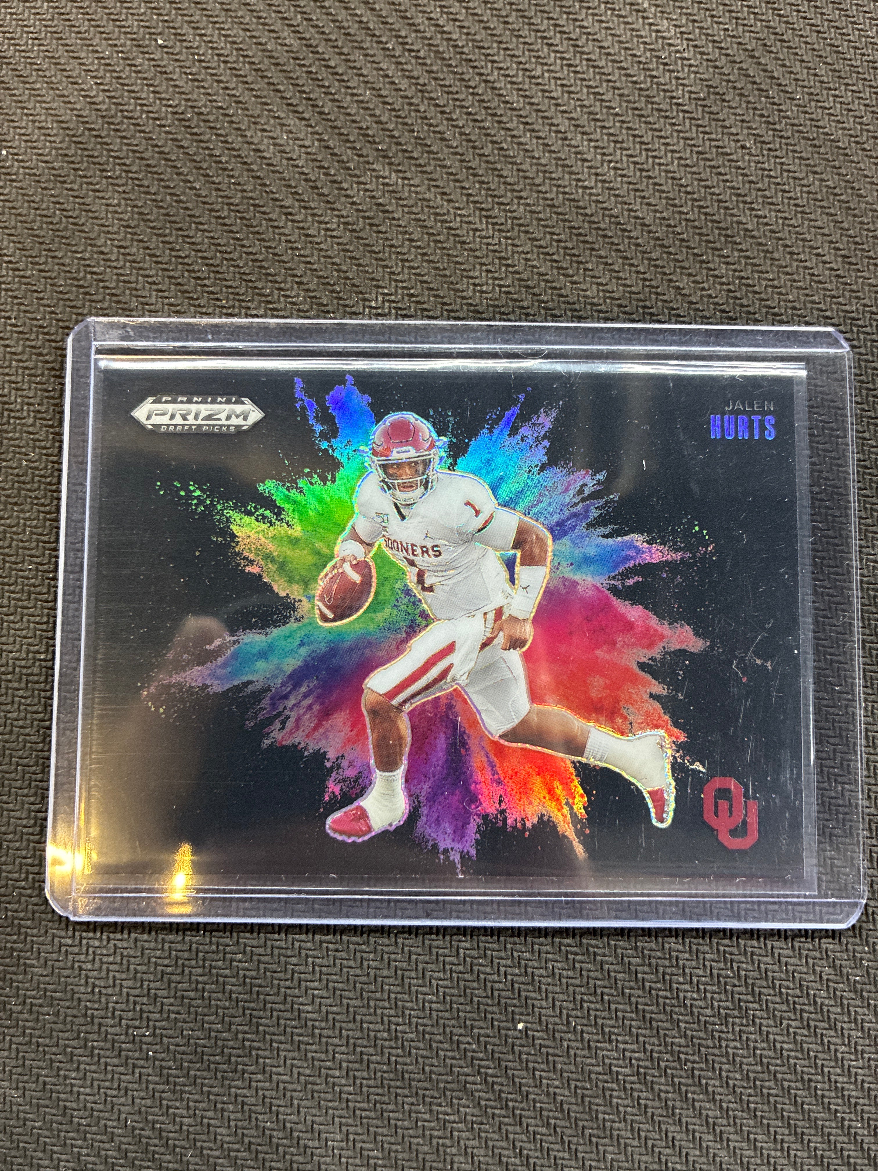 2025 Panini Prizm Draft Picks Jalen Hurts Black Color Blast Case Hit Oklahoma