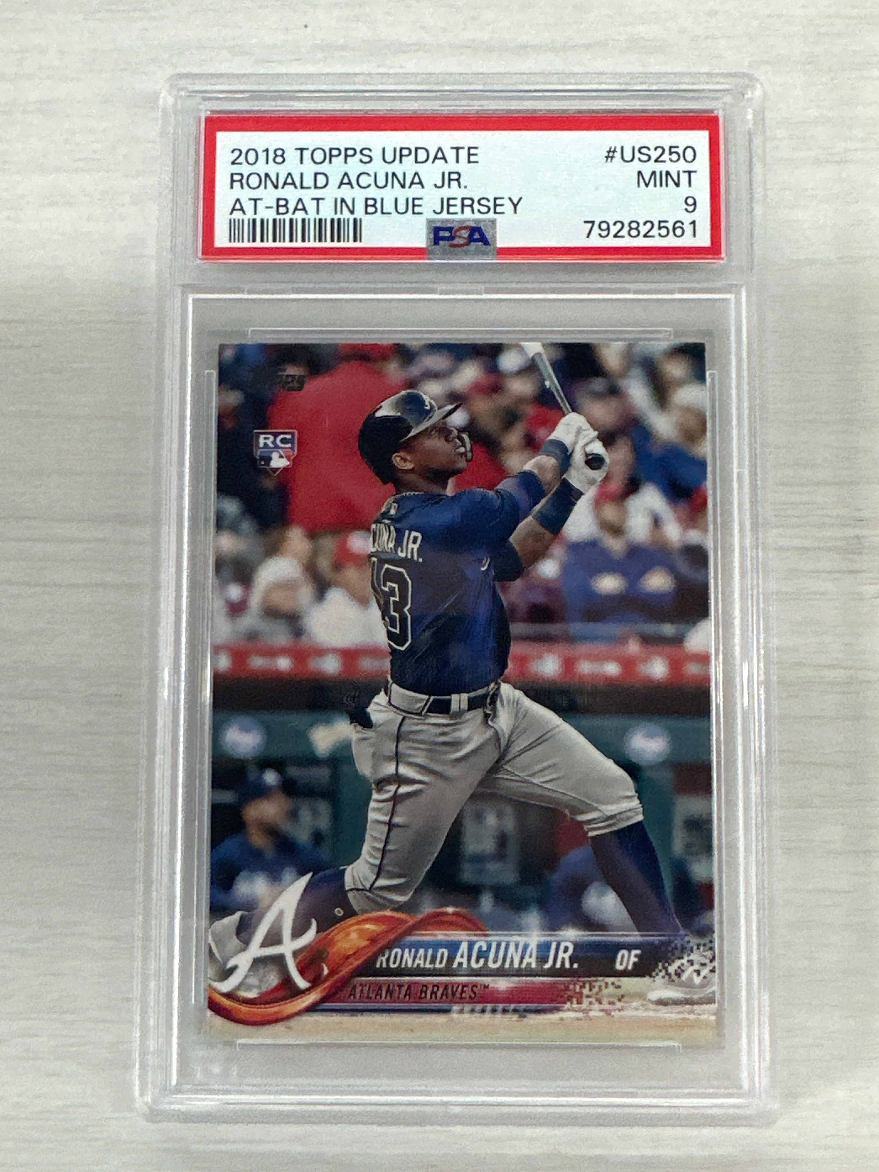 2018 Topps Update Ronald Acuna Jr. PSA 9 Rookie