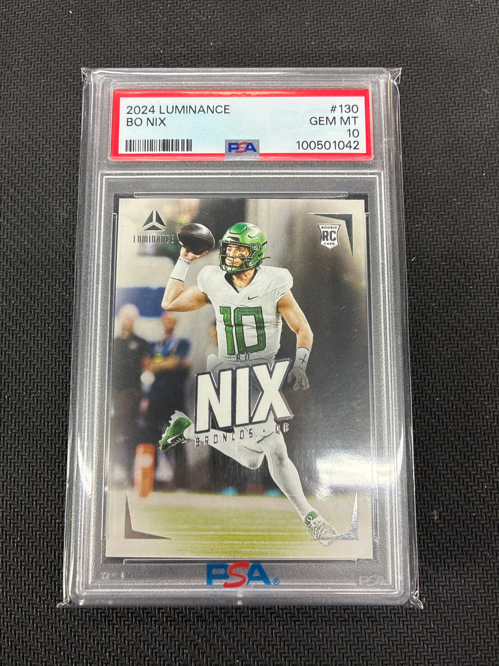 2024 Luminance Bo Nix Rookie PSA 10 Broncos