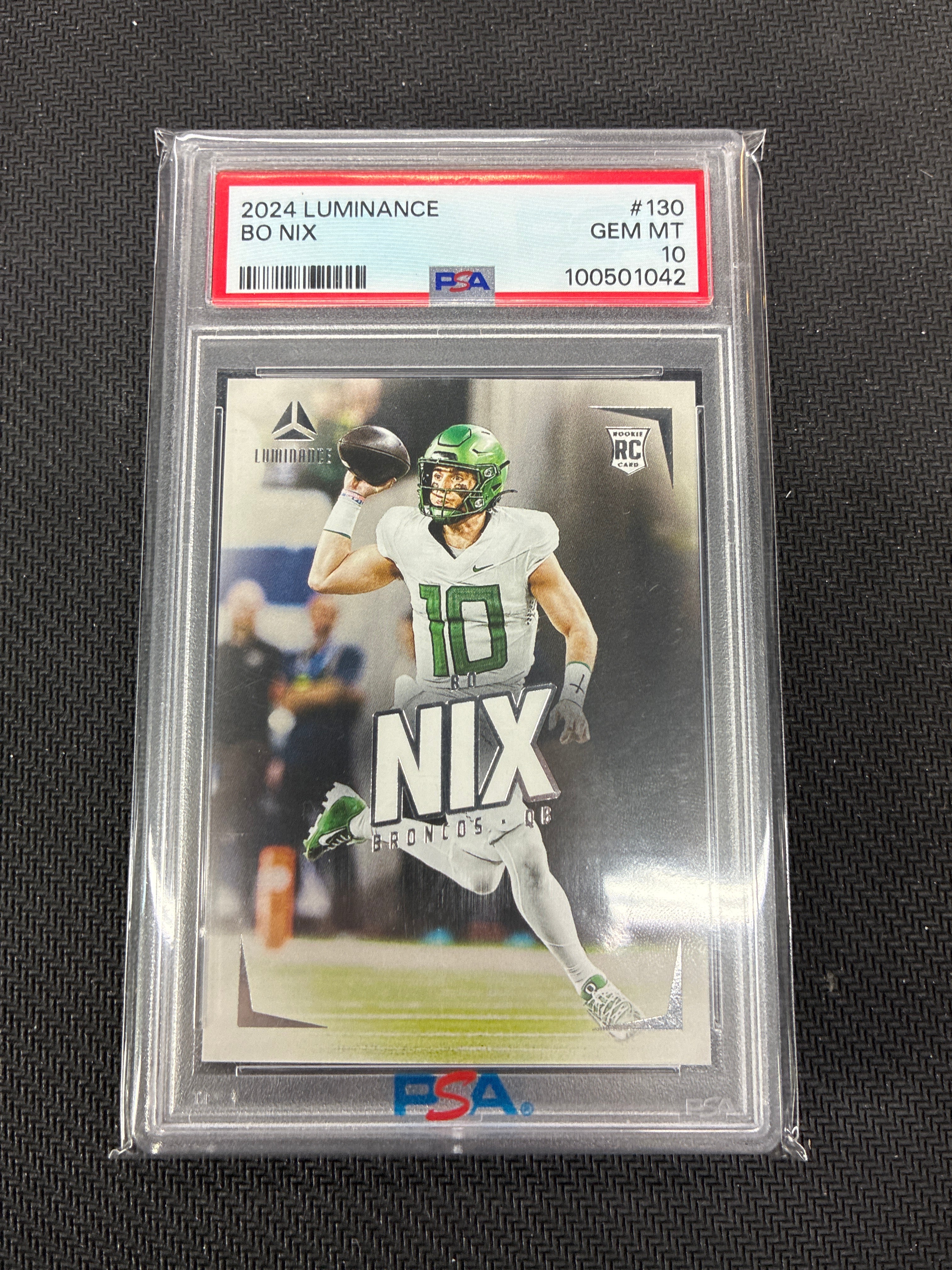 2024 Luminance Bo Nix Rookie PSA 10 Broncos