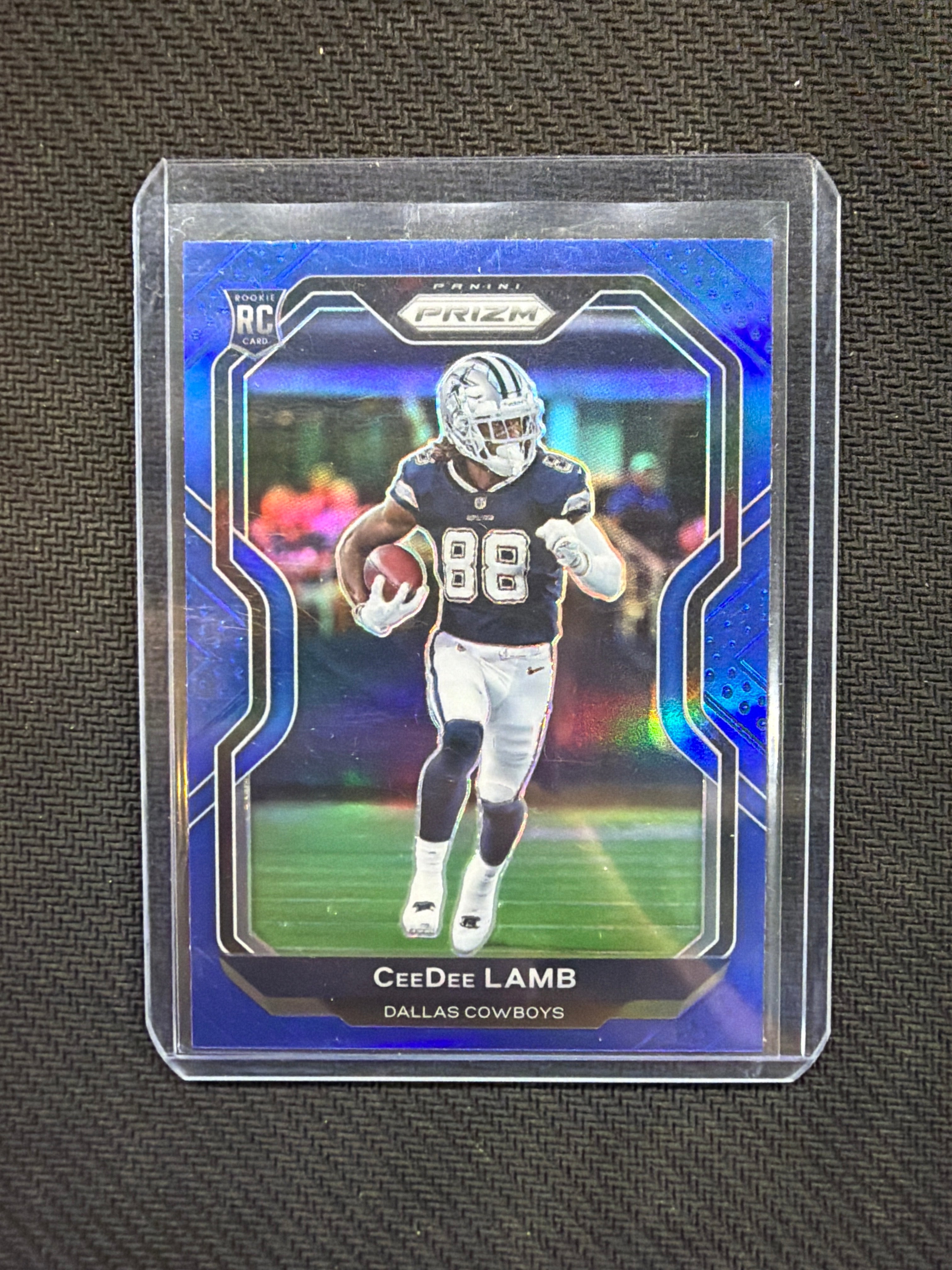 2020 Panini Prizm CeeDee Lamb Rookie Blue #334 Cowboys