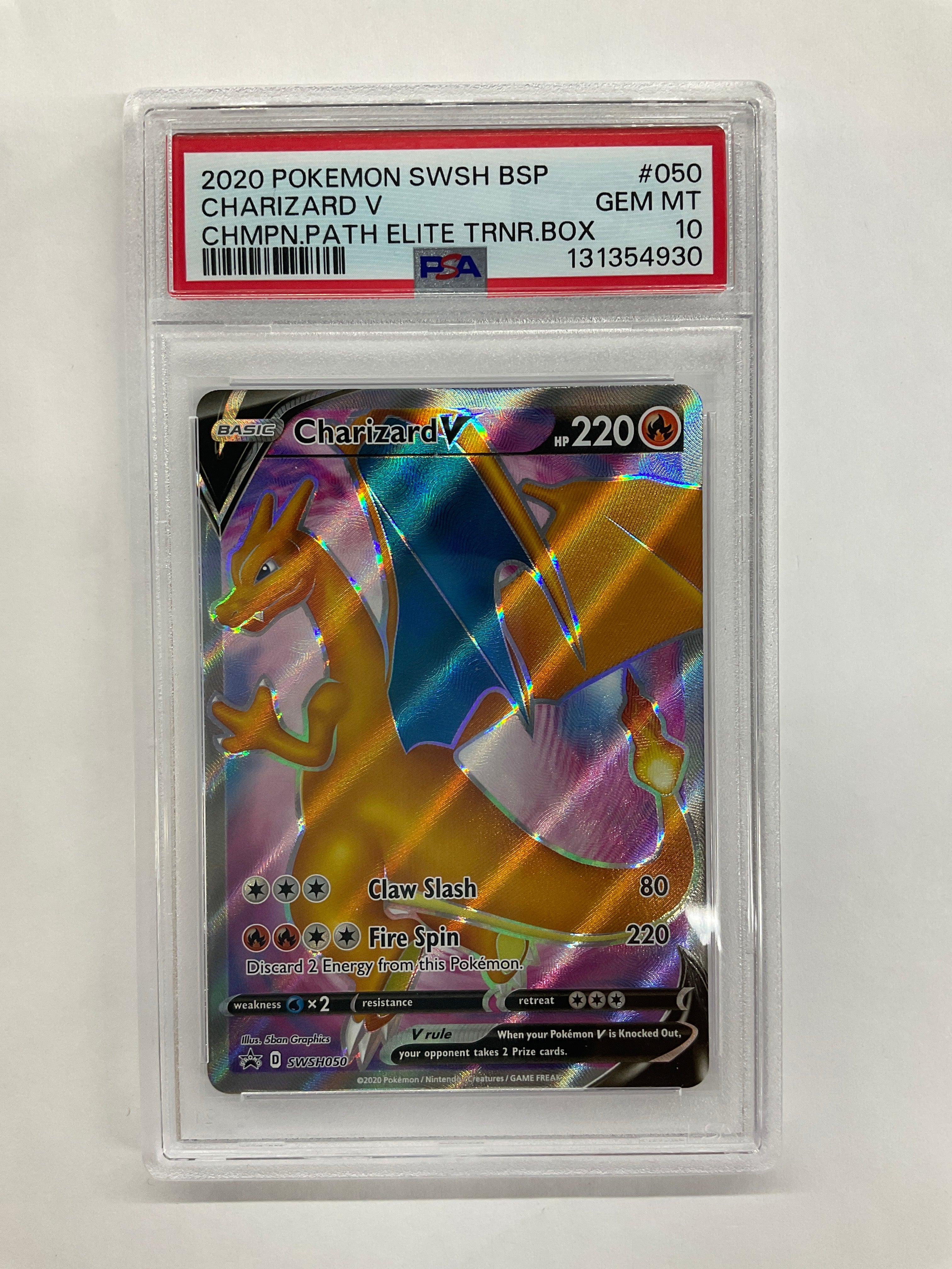 2020 Pokemon Champions Path Promo Charizard V 050 PSA 10