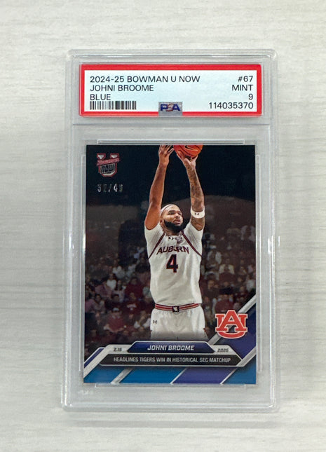 2024 Bowman U Now Johni Broome /49 PSA 9