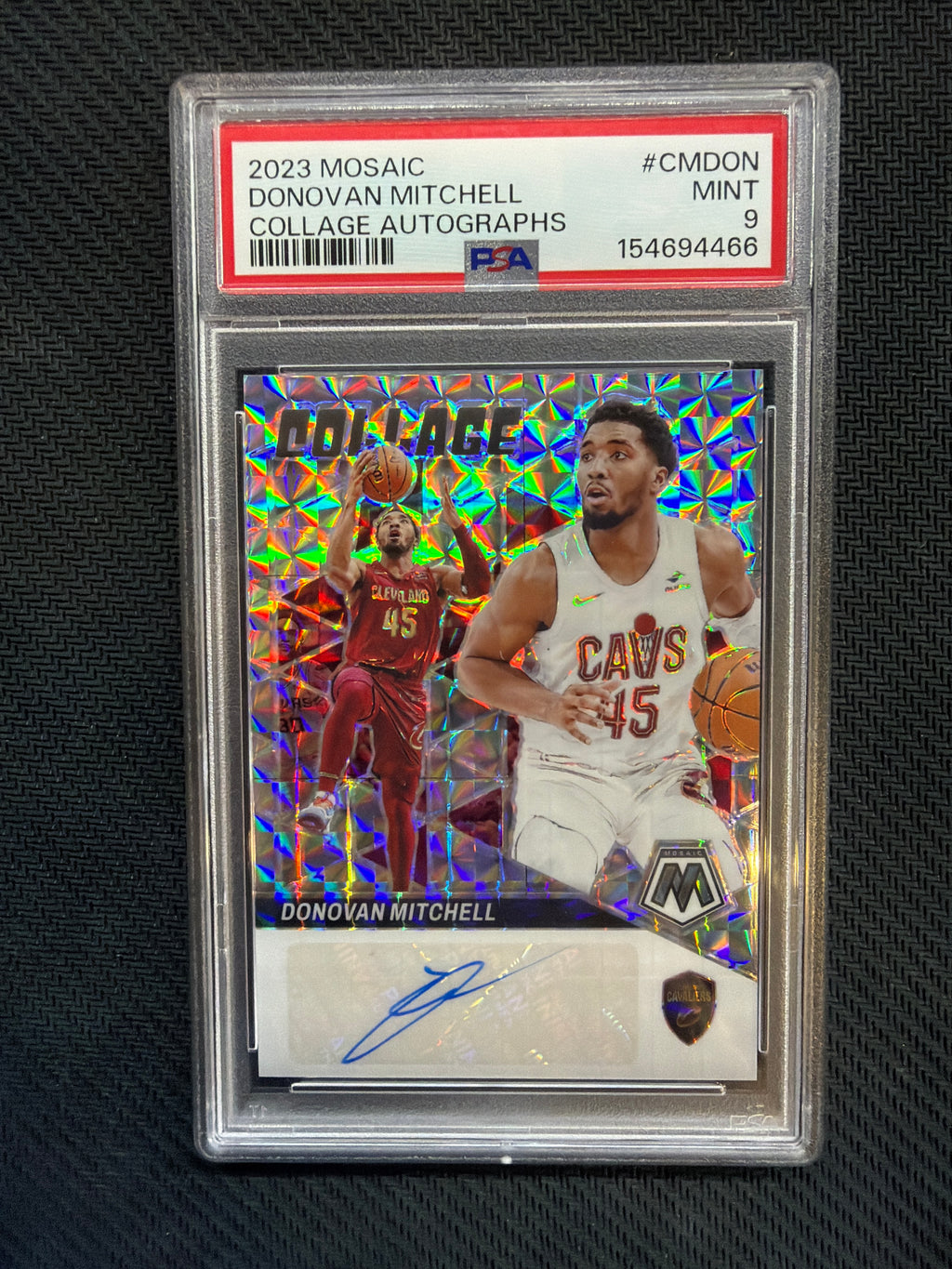 2023 Mosaic Donovan Mitchell Collage Auto PSA 9 466