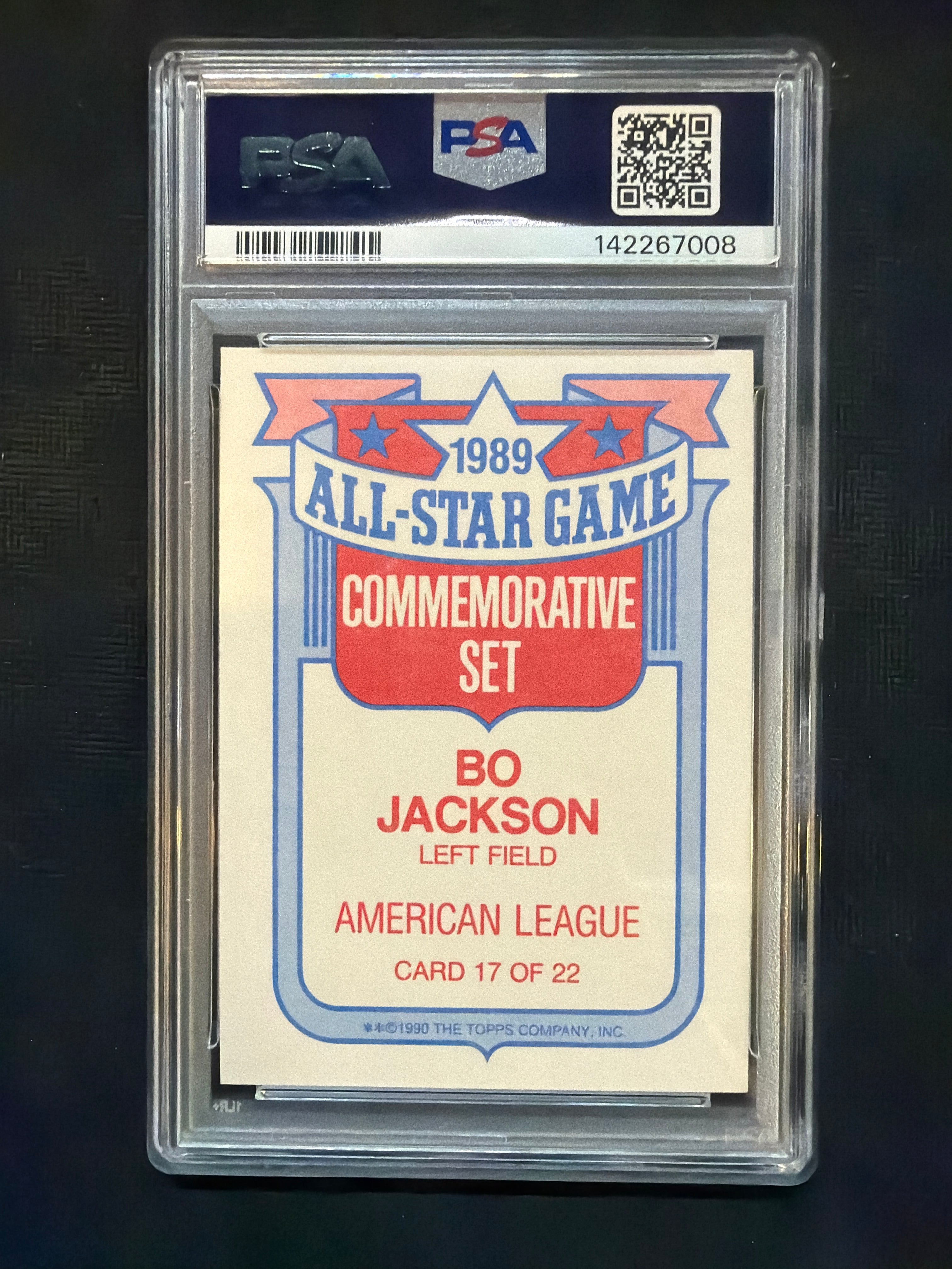 1990 Topps All-Star Bo Jackson Glossy Set PSA 10 008