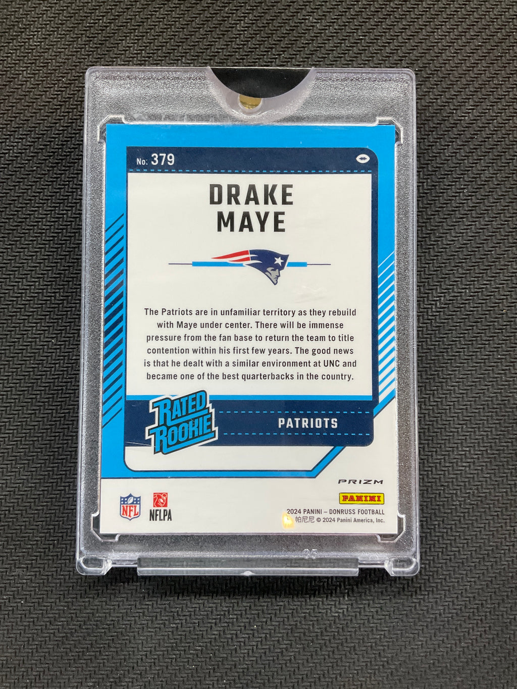 2024 Donruss Optic Drake Maye Rookie Red Wave #379