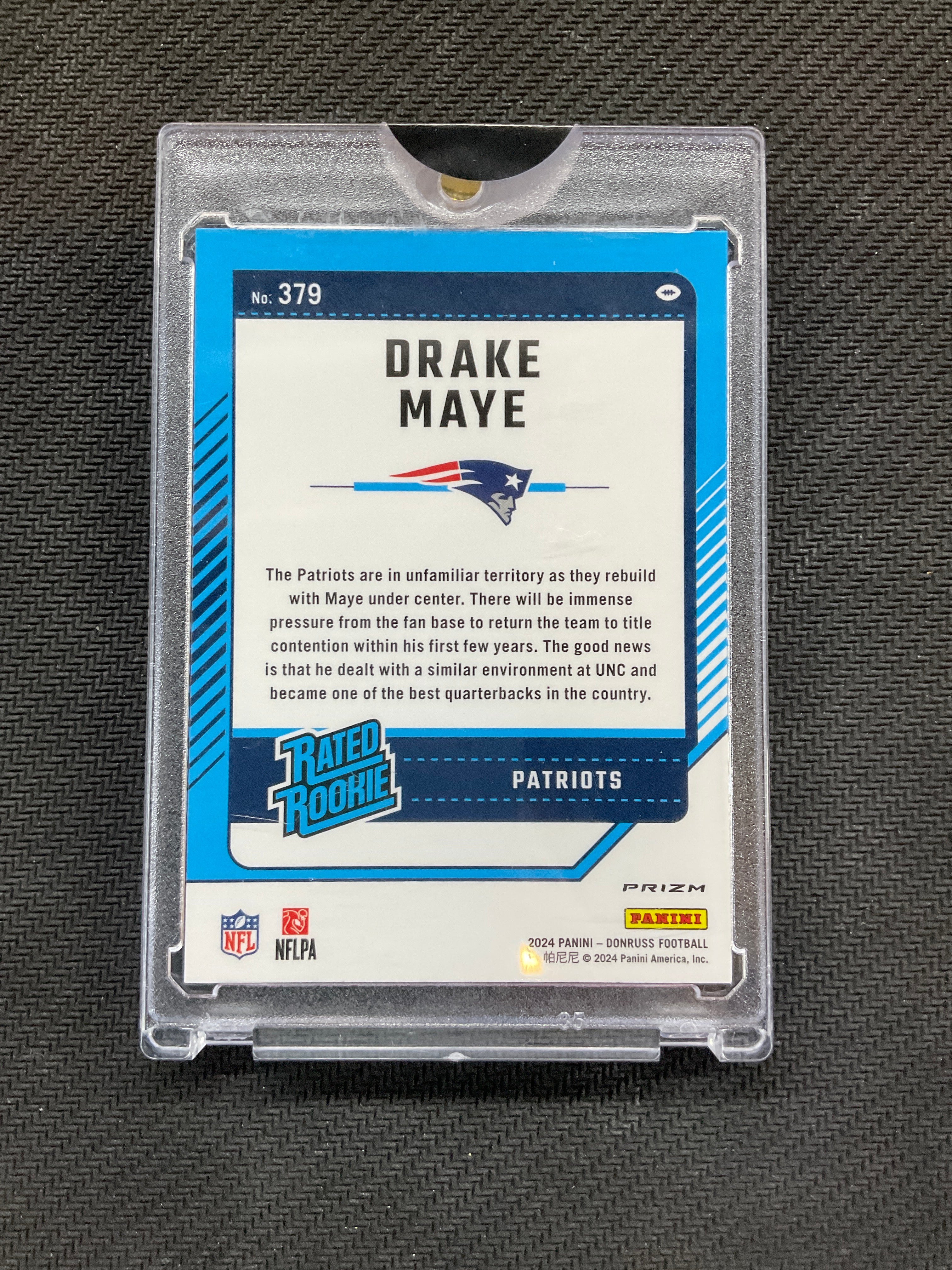 2024 Donruss Optic Drake Maye Rookie Red Wave #379