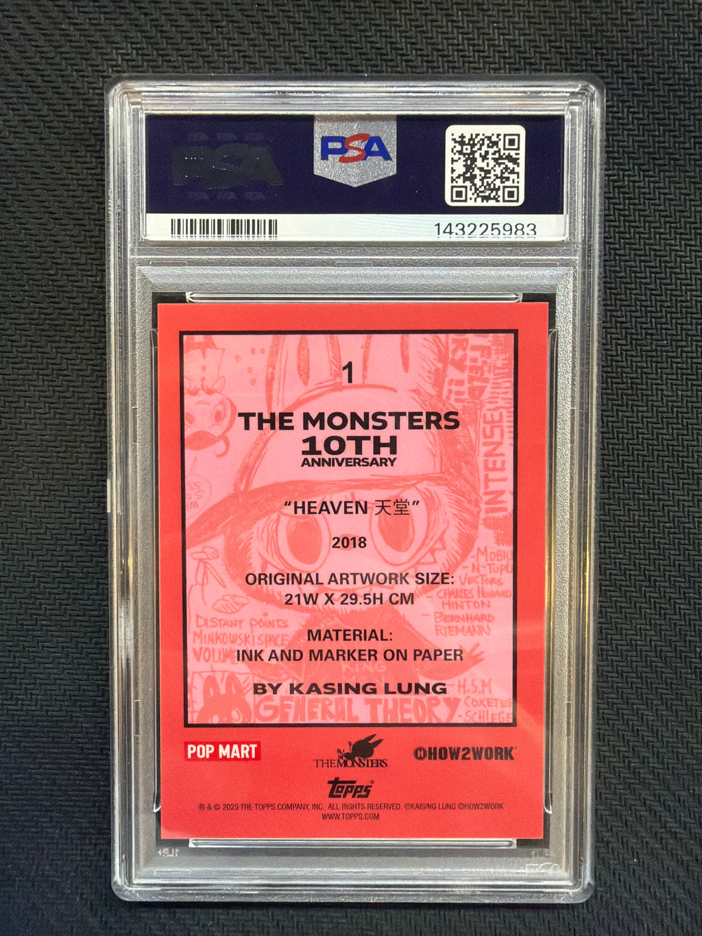 2025 Topps Chrome Labubu Heaven 10th Anniversary PSA 10 983