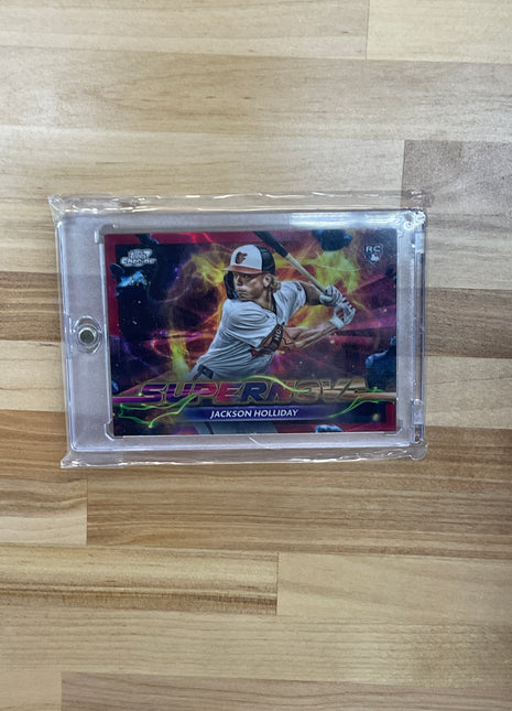 2024 Topps Chrome Cosmic Jackson Holliday Supernova Red Lava /5