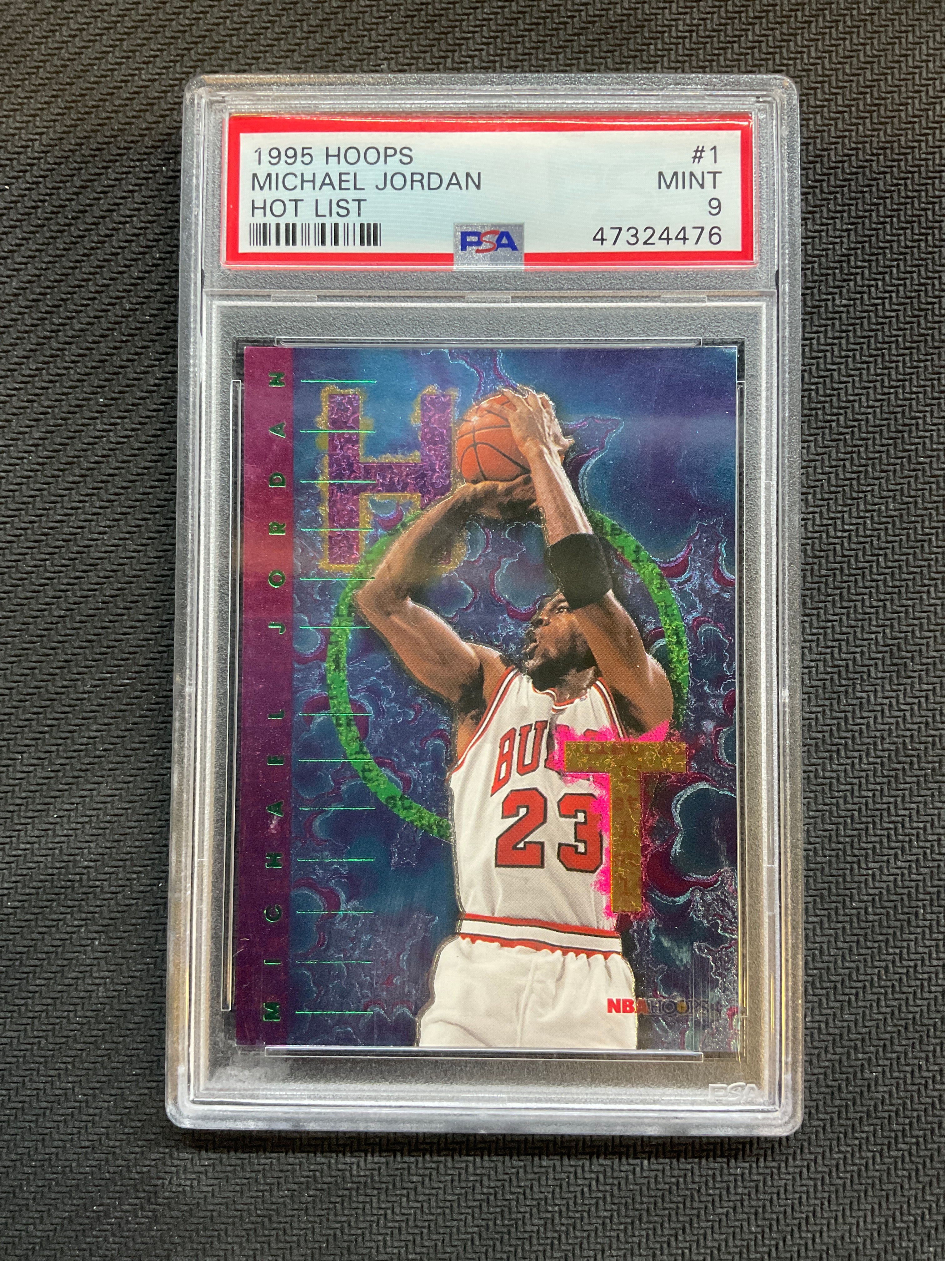 1995 Hoops Michael Jordan Hot List PSA 9 Bulls