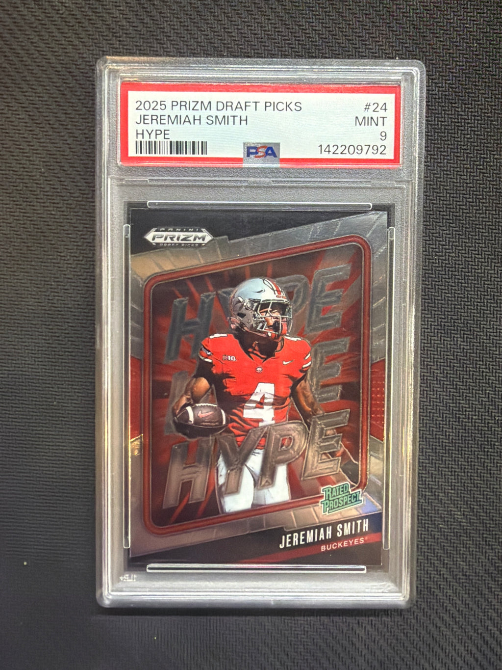 2025 Prizm Draft Picks Jeremiah Smith Hype PSA 9