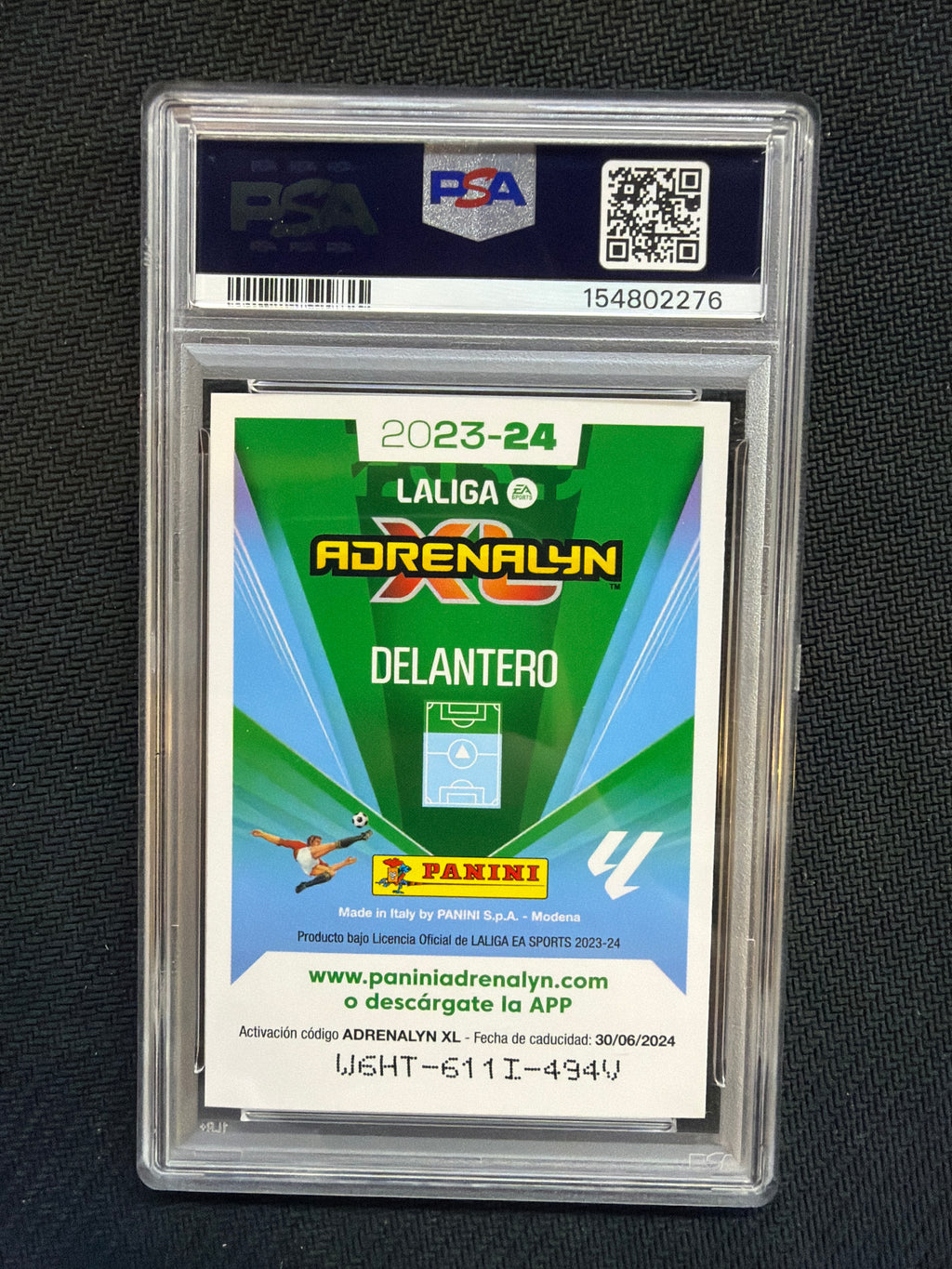 2023-24 Panini Adrenalyn XL Laliga LaMine Yamal Rookie Limited Facesmile Signature PSA 10 276