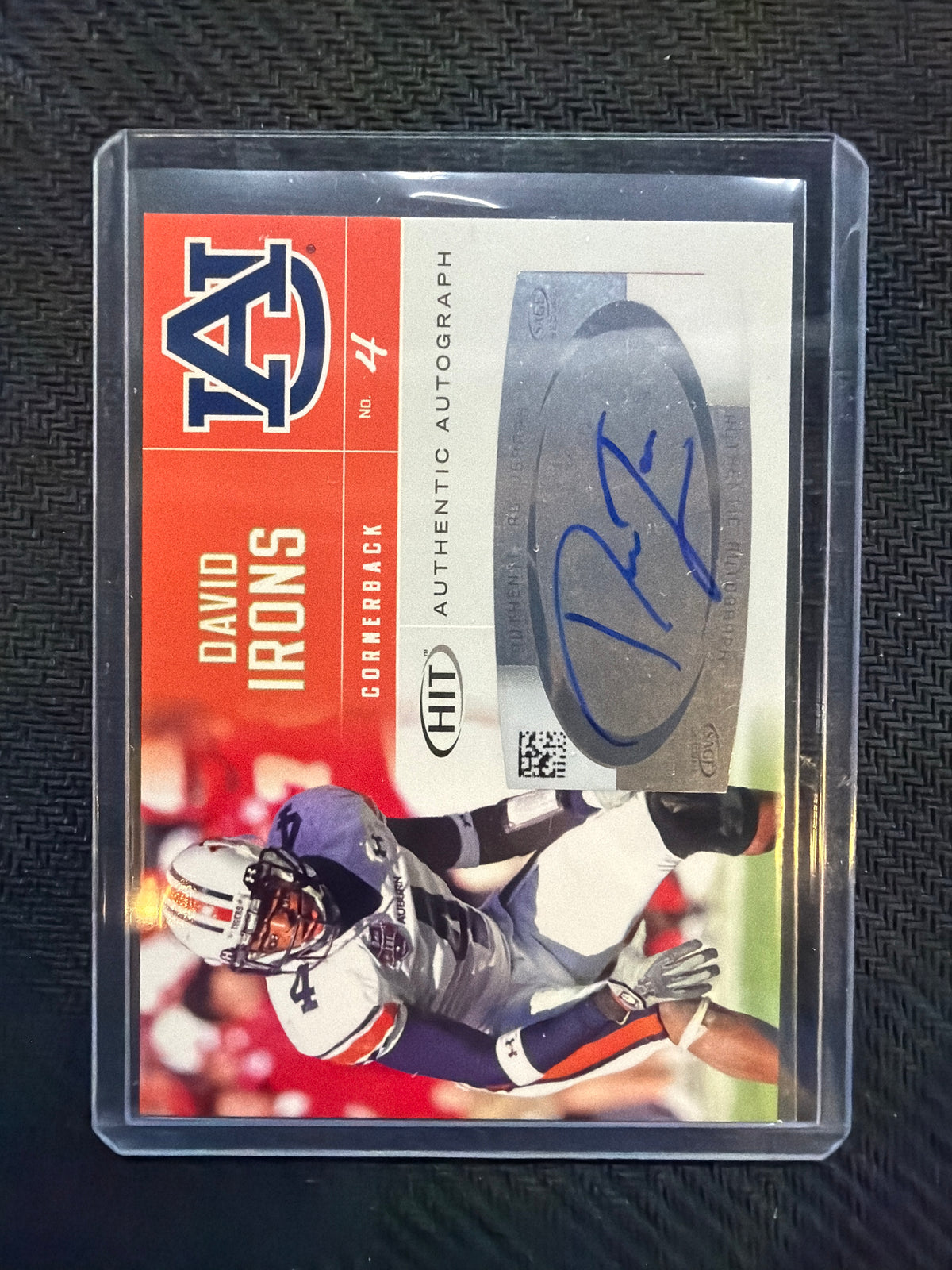 2007 Sage David Irons Rookie Auto Auburn