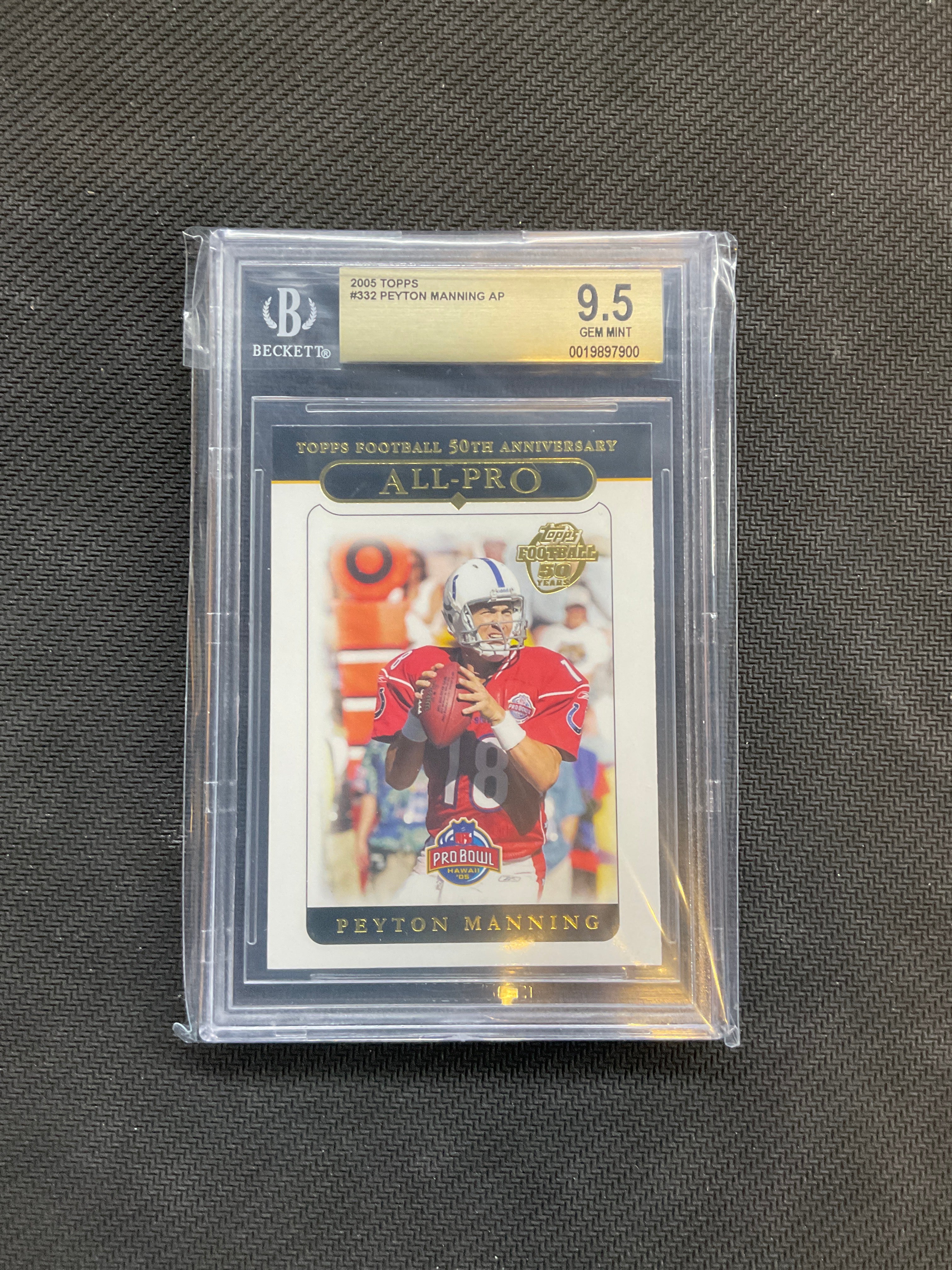 2005 Topps Peyton Manning All-Pro BGS 9.5