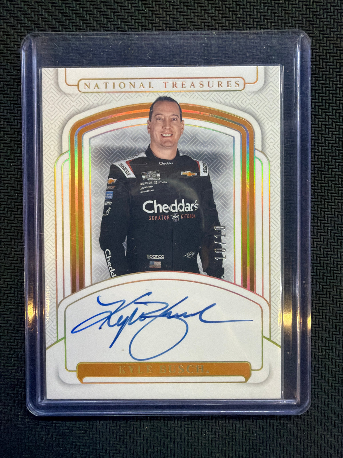 2025 Panini National Treasures Racing Kyle Busch Signatures /10 #S-KBS