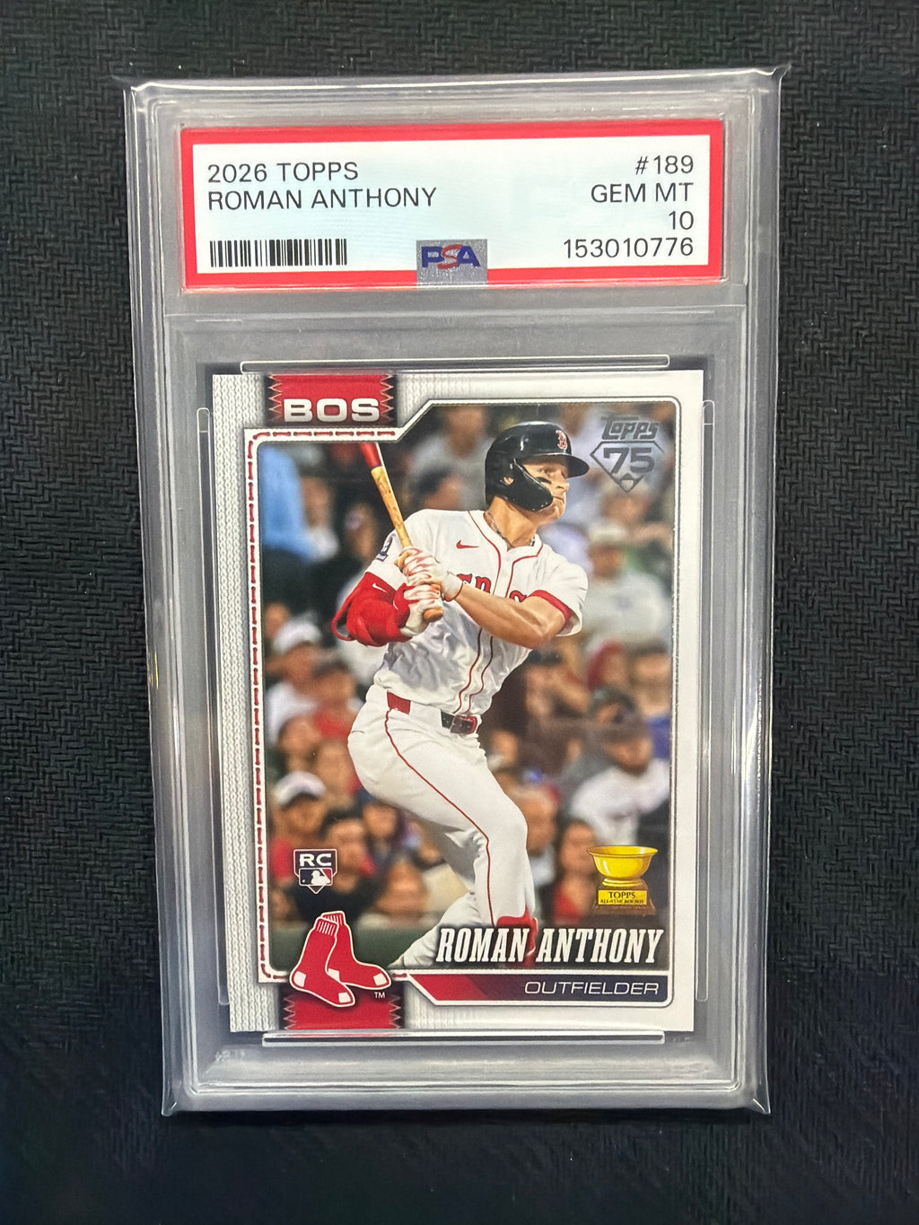 2026 Topps Roman Anthony #189 Rookie PSA 10 Red Sox