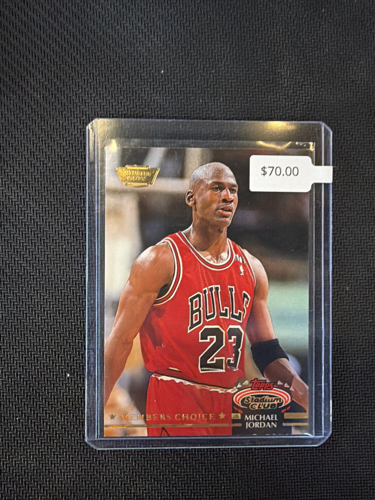 1992 Topps Stadium Club Michael Jordan Members Only Gold Stamp #210 Bulls