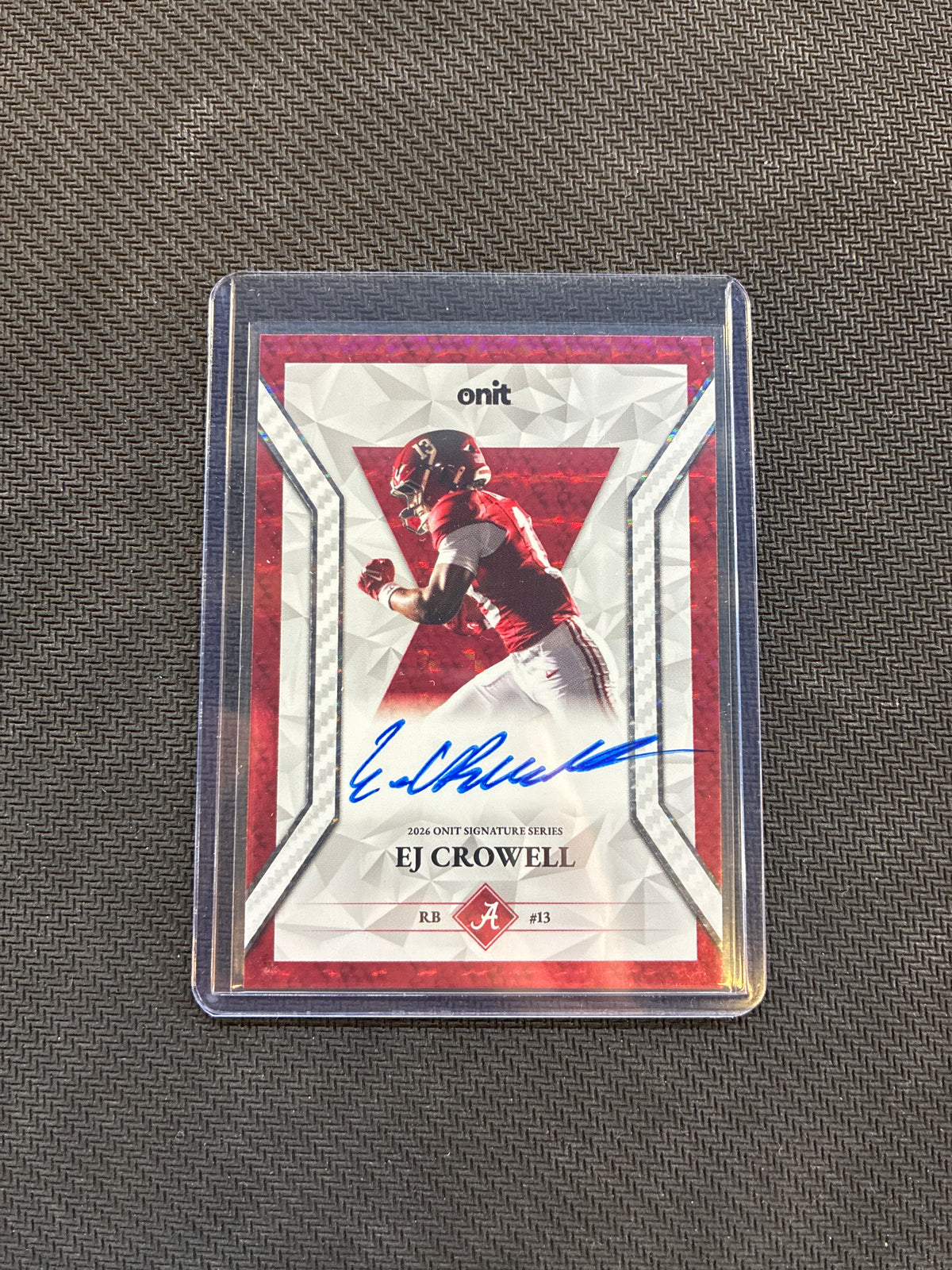2026 Onit EJ Crowell Rookie Auto /15 #13 Alabama Freshman