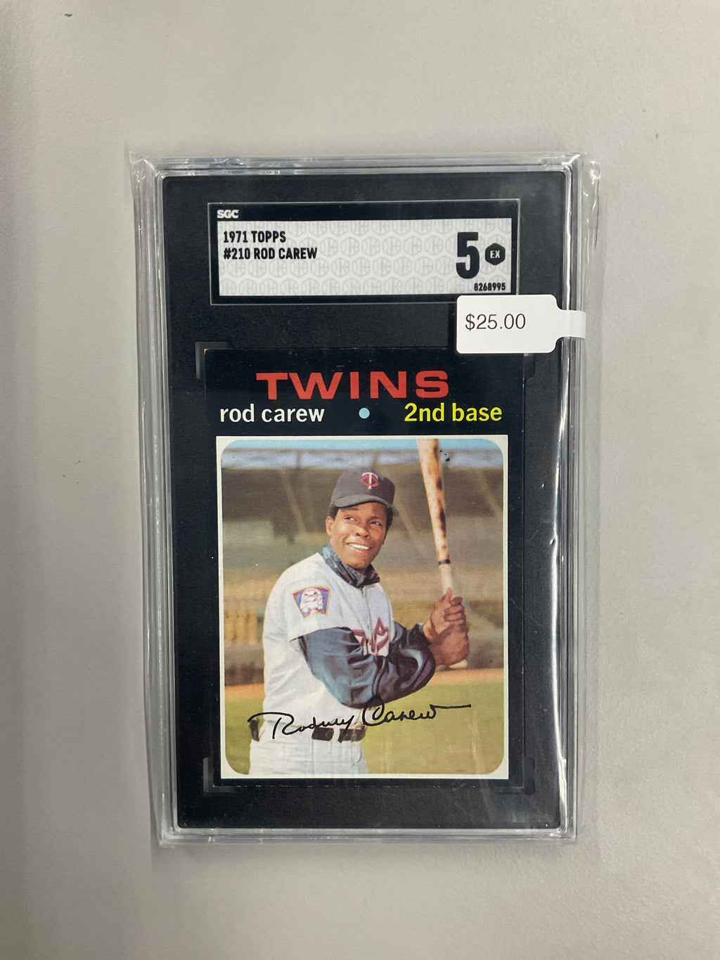 1971 Topps #210 Rod Carew SGC 5 Twins
