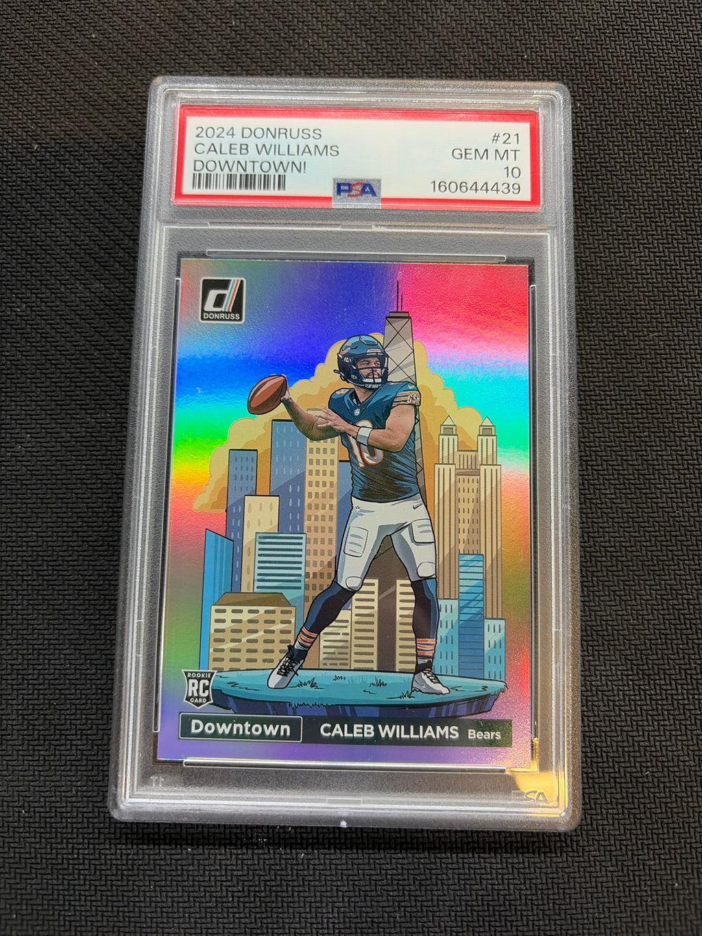2024 Donruss Caleb Williams Downtown! Rookie PSA 10 Bears