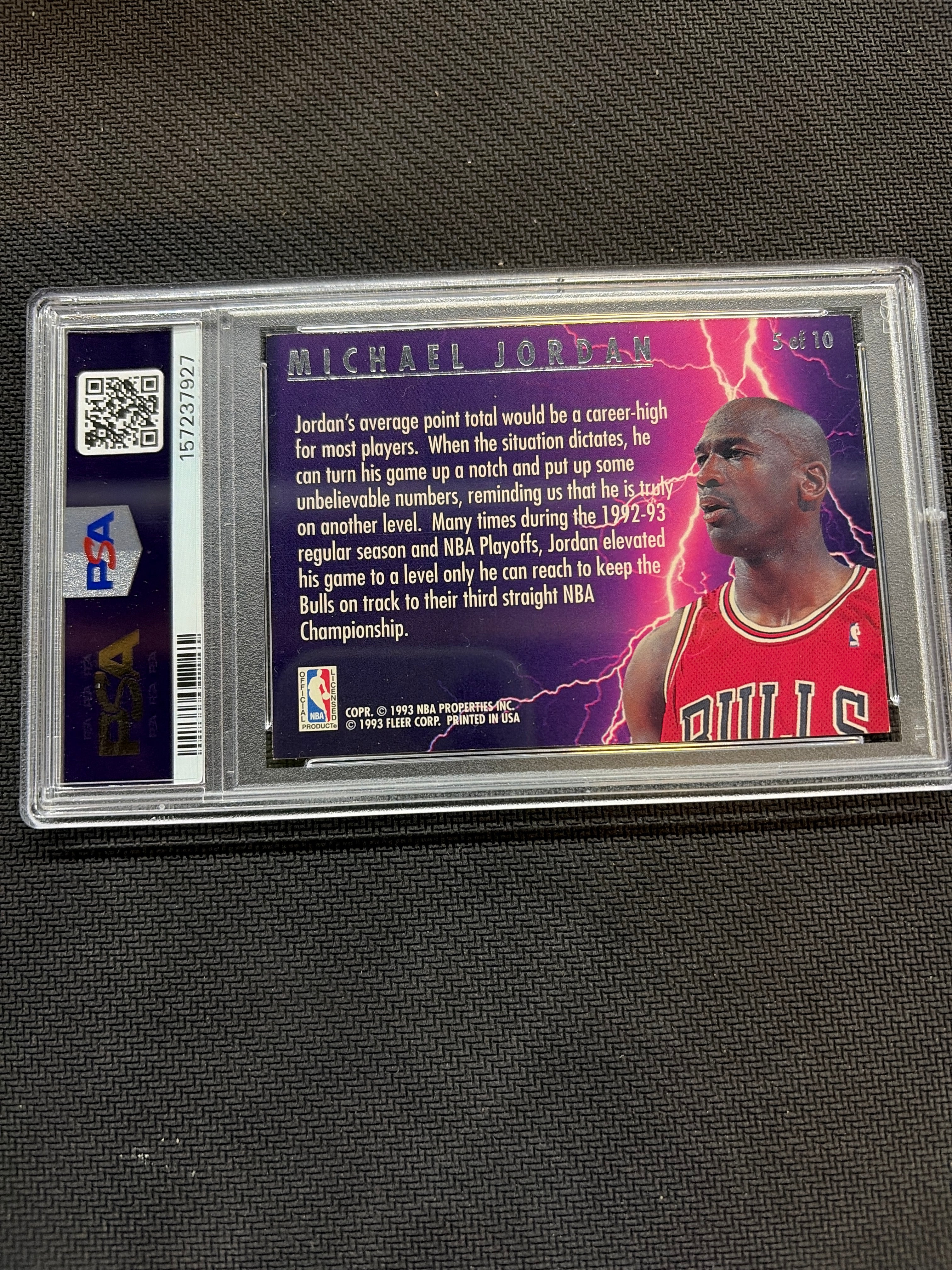 1993 Ultra Michael Jordan Scoring Kings PSA 6 Bulls