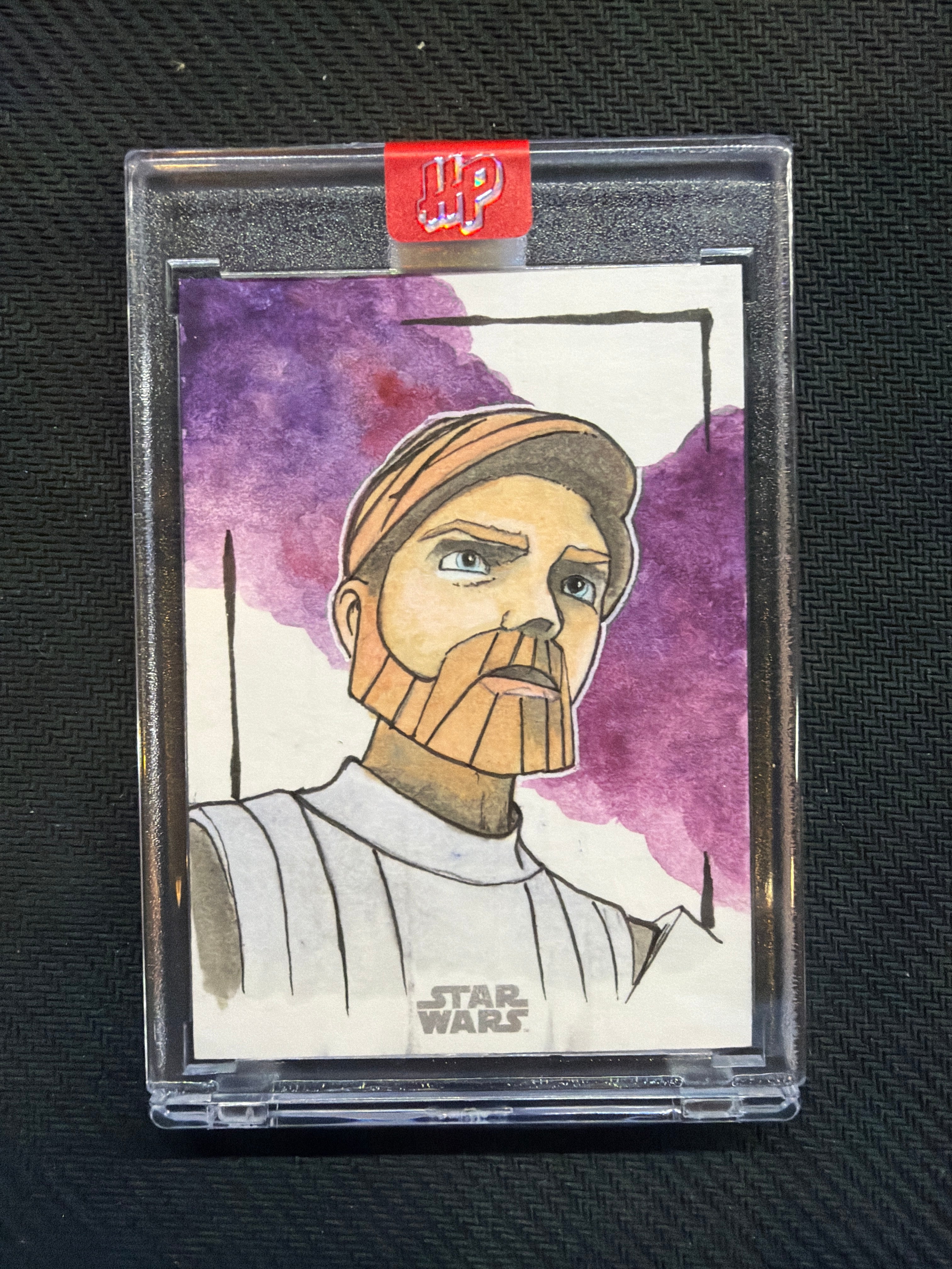 2023 Topps Chrome Star Wars Galaxy Obi Wan Kenobi Sketch Ian McKesson Auto 1/1