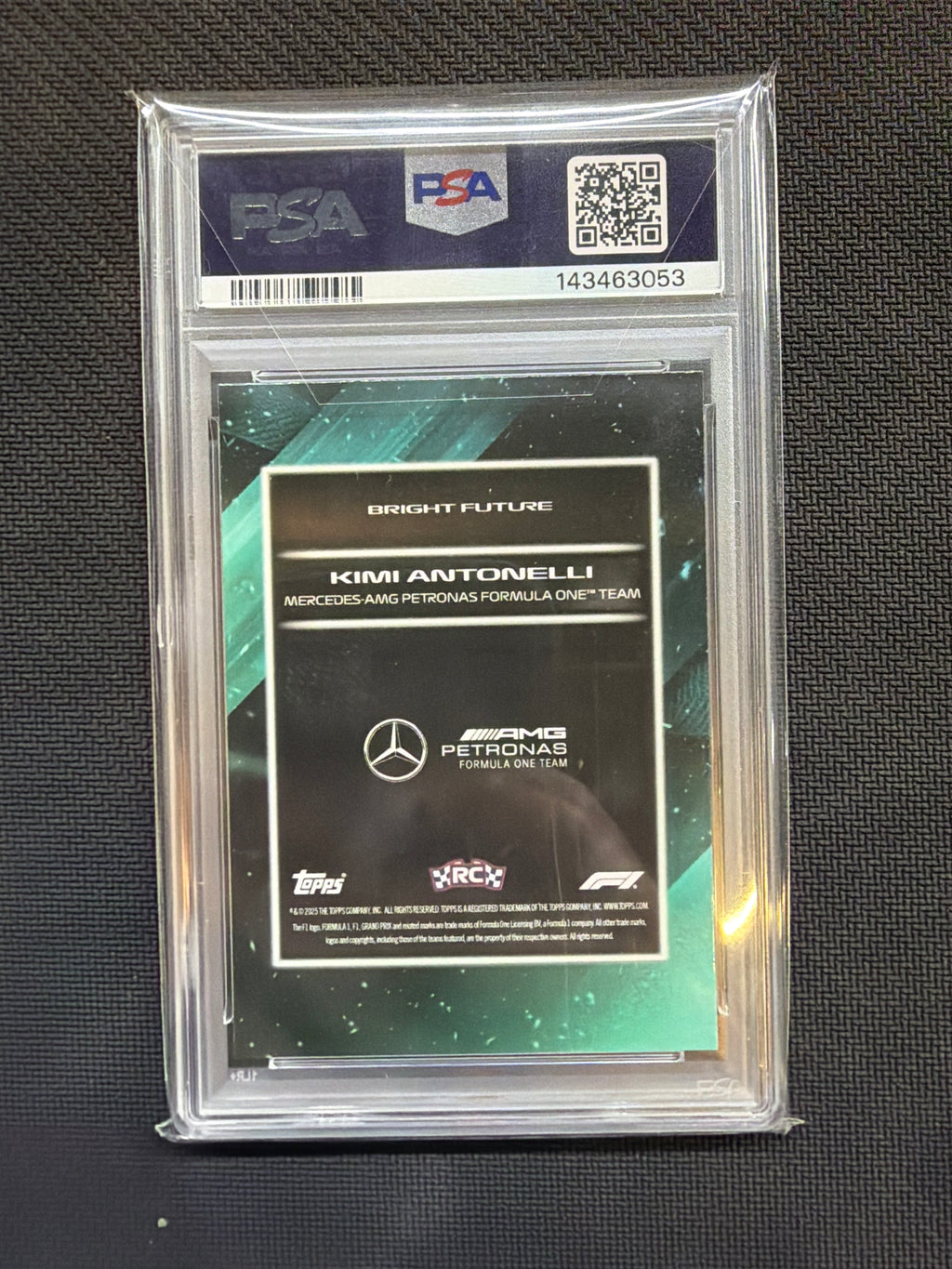 2025 Topps Lights Out Kimi Antonelli Bright Future Rookie PSA 10