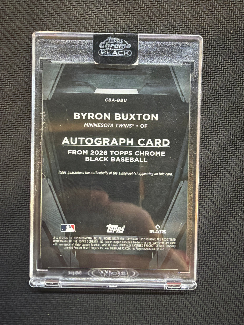 2026 Topps Chrome Black Byron Buxton Auto Twins