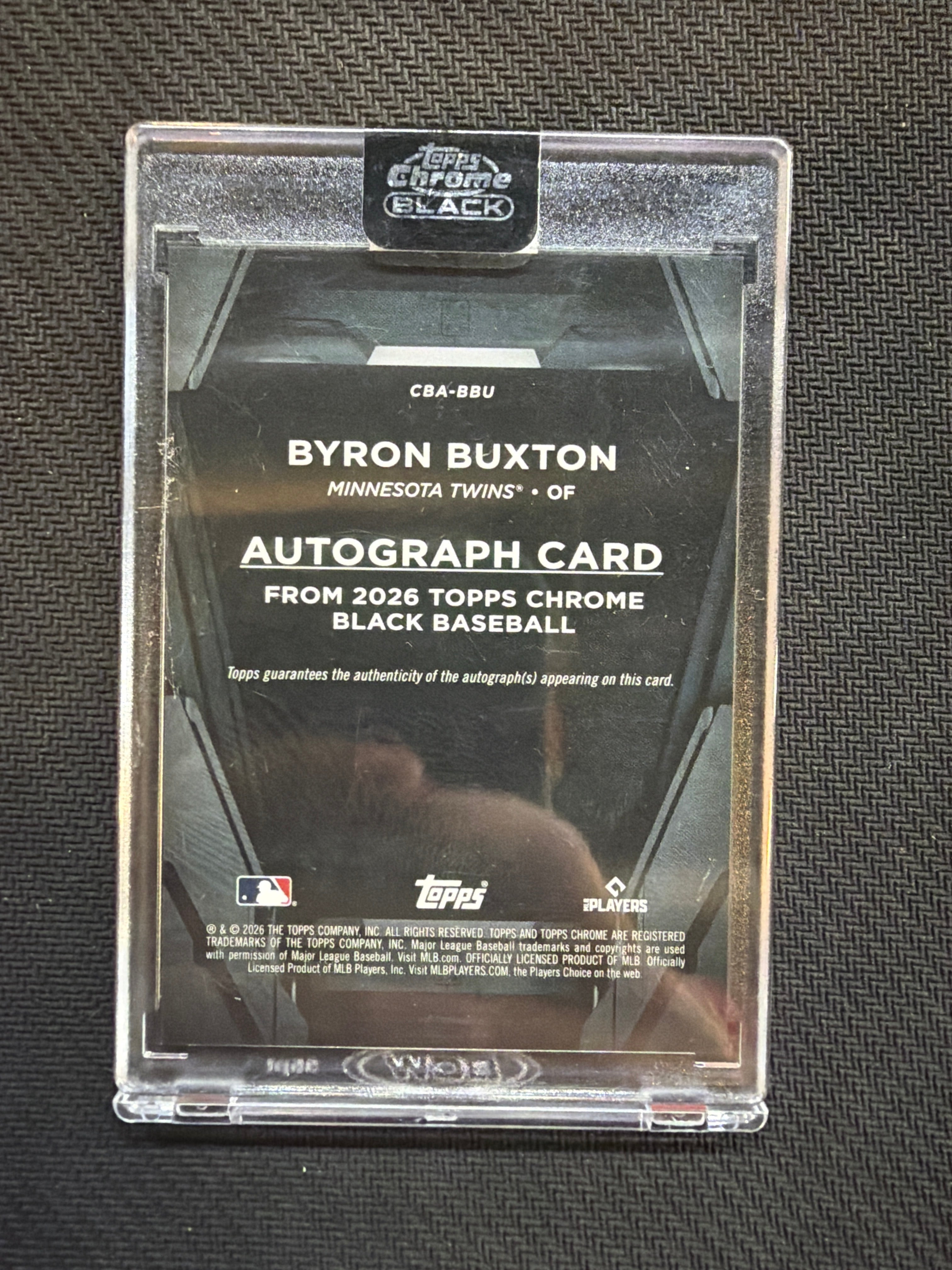 2026 Topps Chrome Black Byron Buxton Auto Twins
