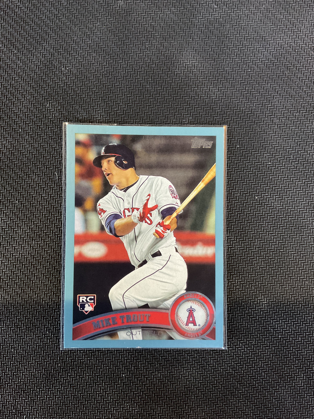 2011 Topps Update Mike Trout Rookie Walmart Blue Border #US175 Angels